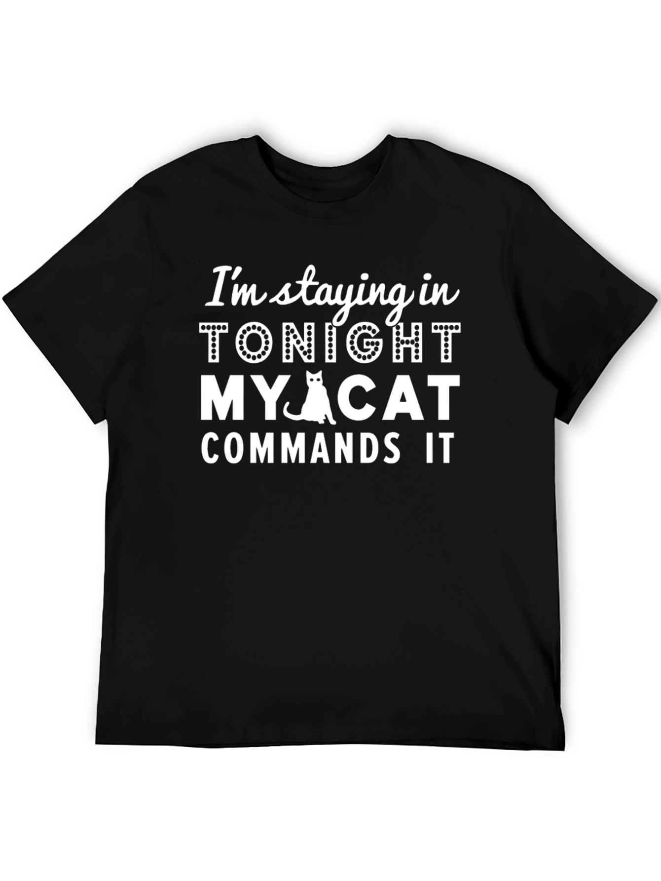 Stay In Tonight Cat Graphic Tee