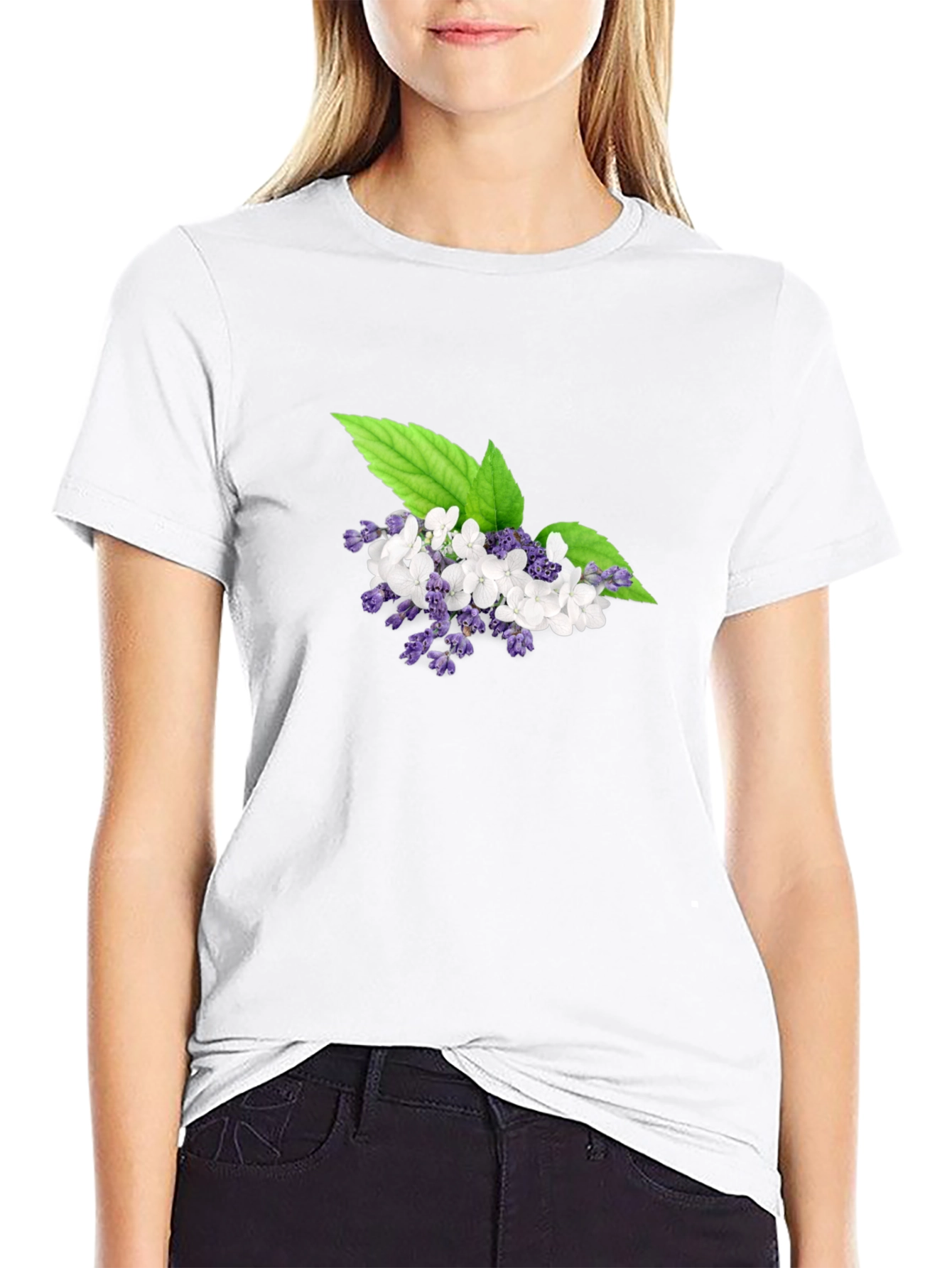 Floral T-Shirt: Elegant Botanical Design