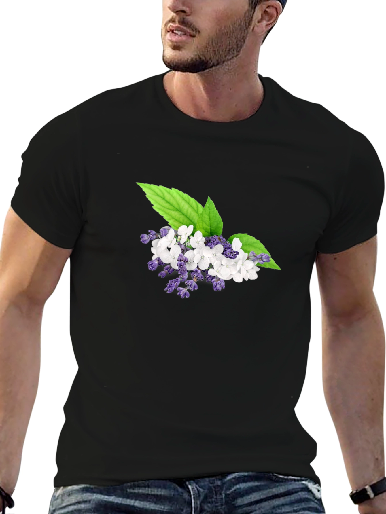 Floral T-Shirt: Elegant Botanical Design