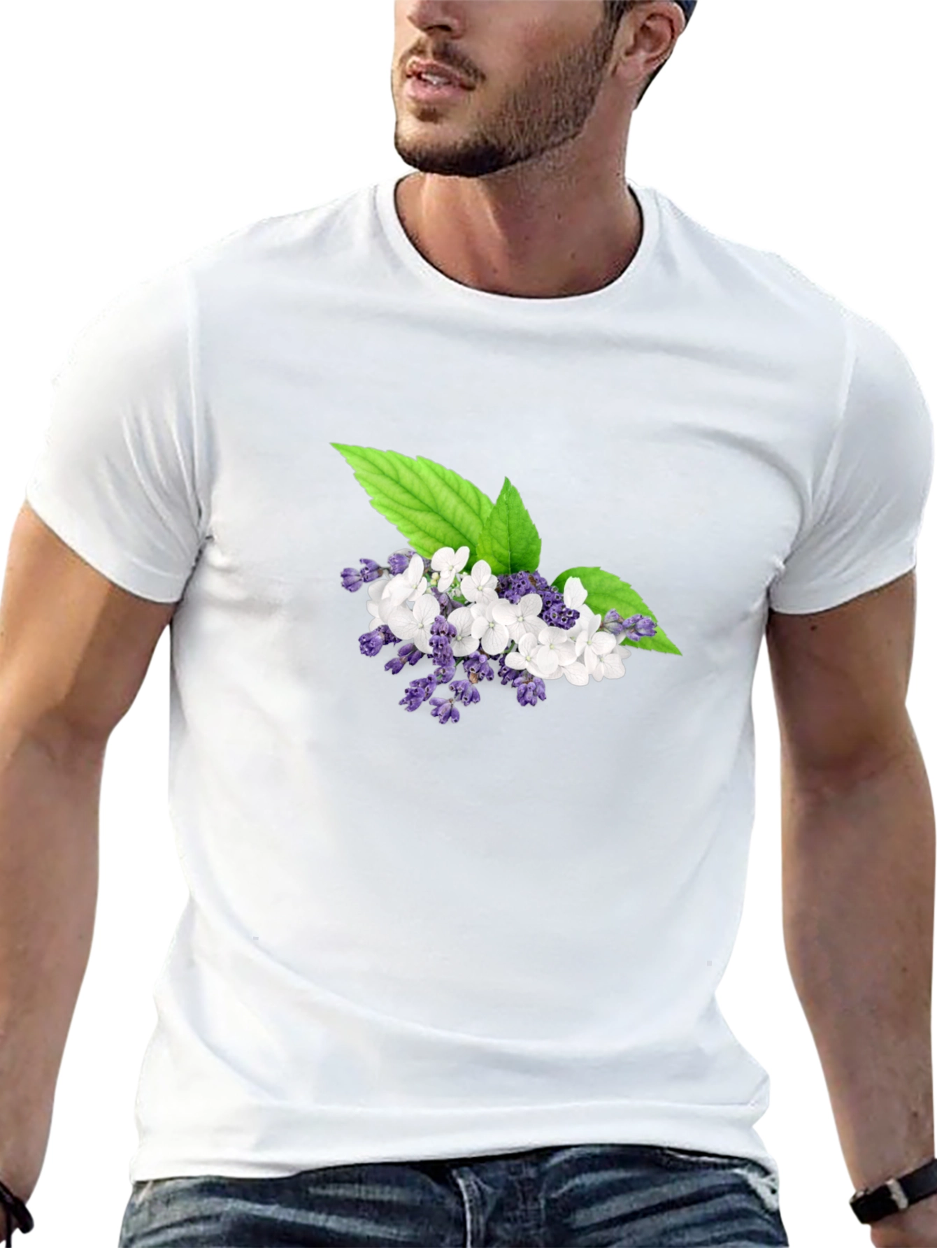 Floral T-Shirt: Elegant Botanical Design