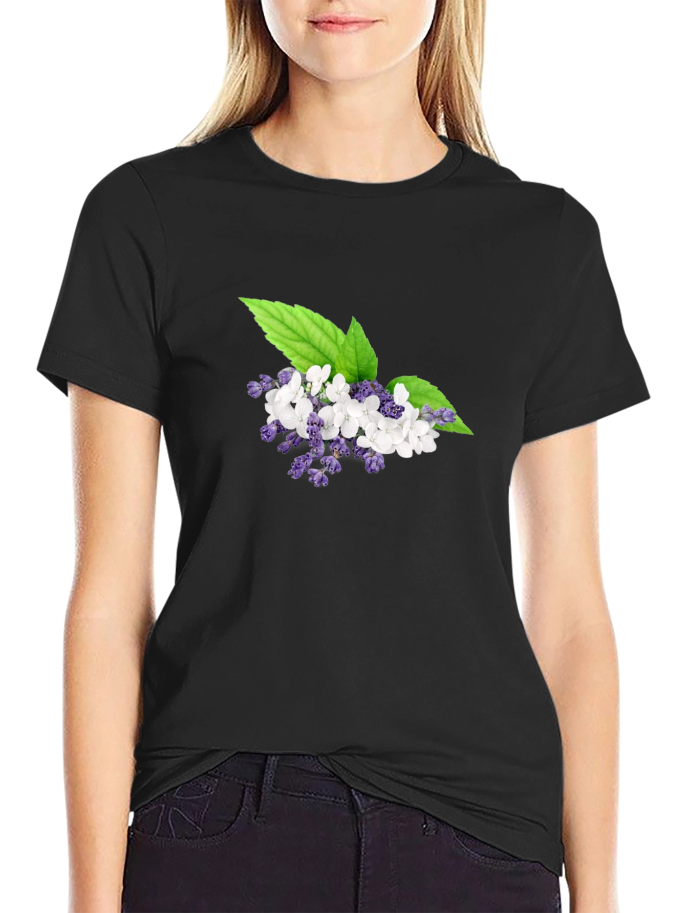 Floral T-Shirt: Elegant Botanical Design