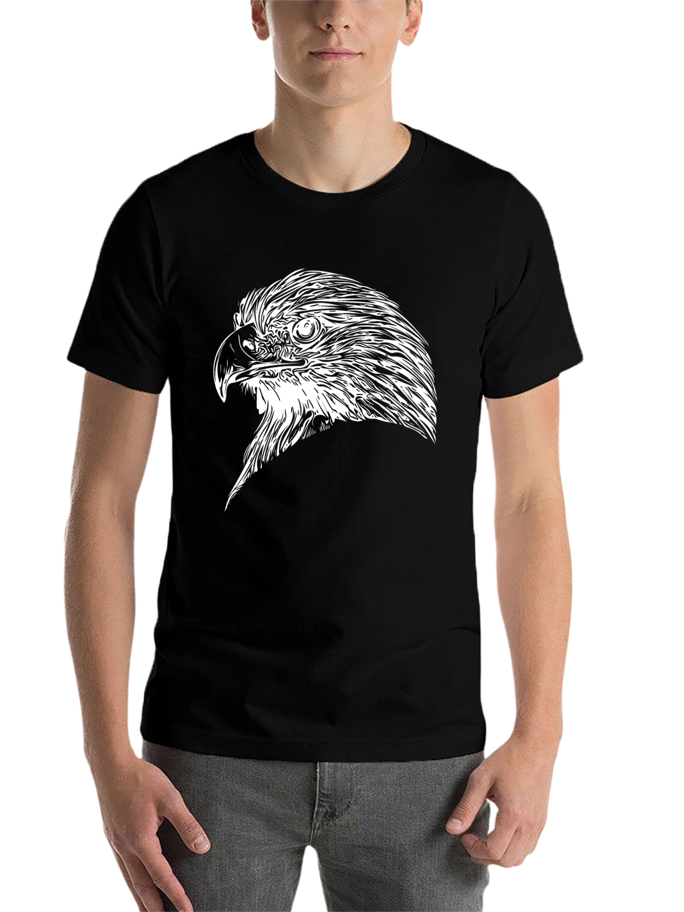 Black Eagle Graphic Tee - Mens Short Sleeve