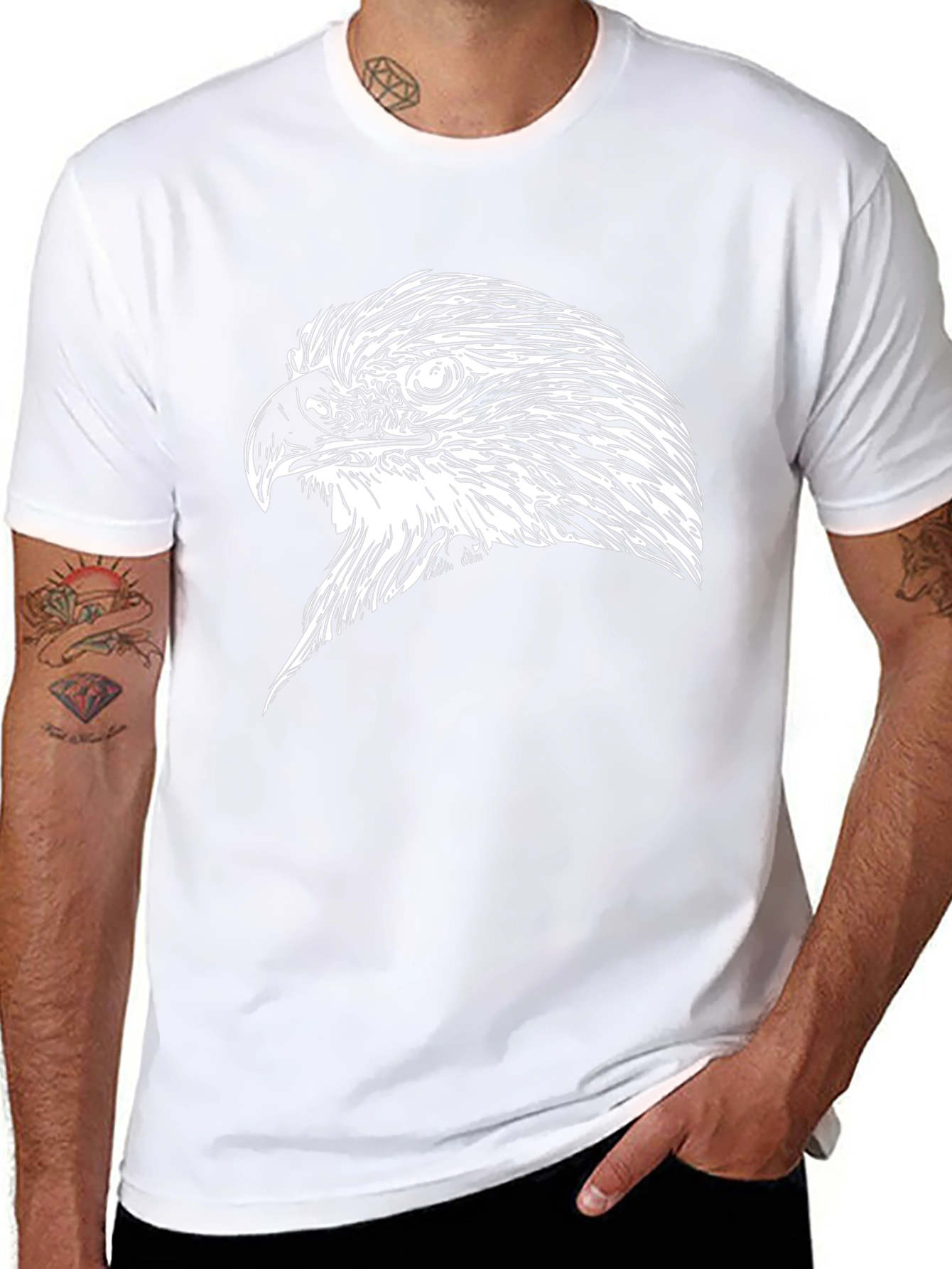 Black Eagle Graphic Tee - Mens Short Sleeve