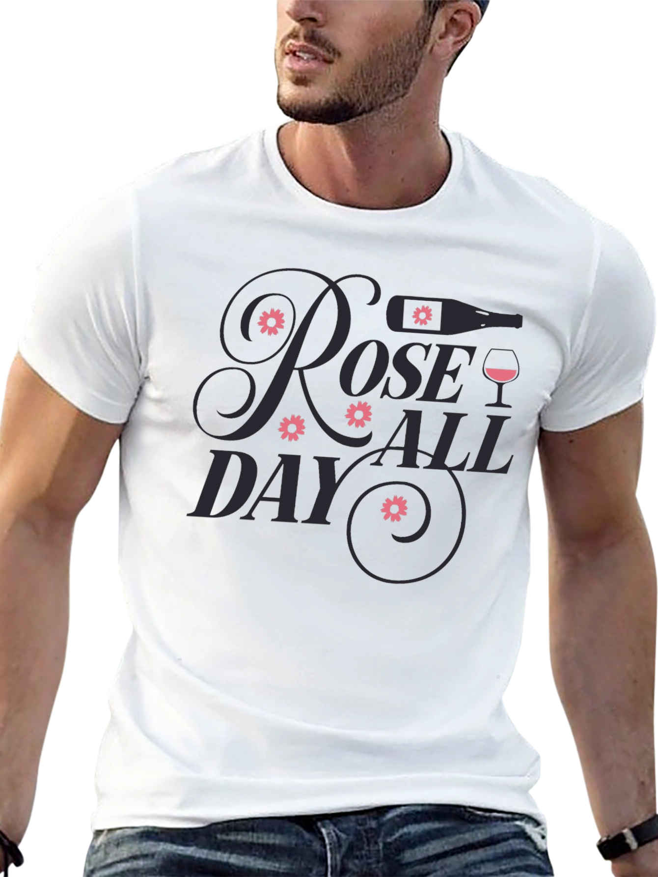 Rose All Day Graphic Tee - Stylish Comfort