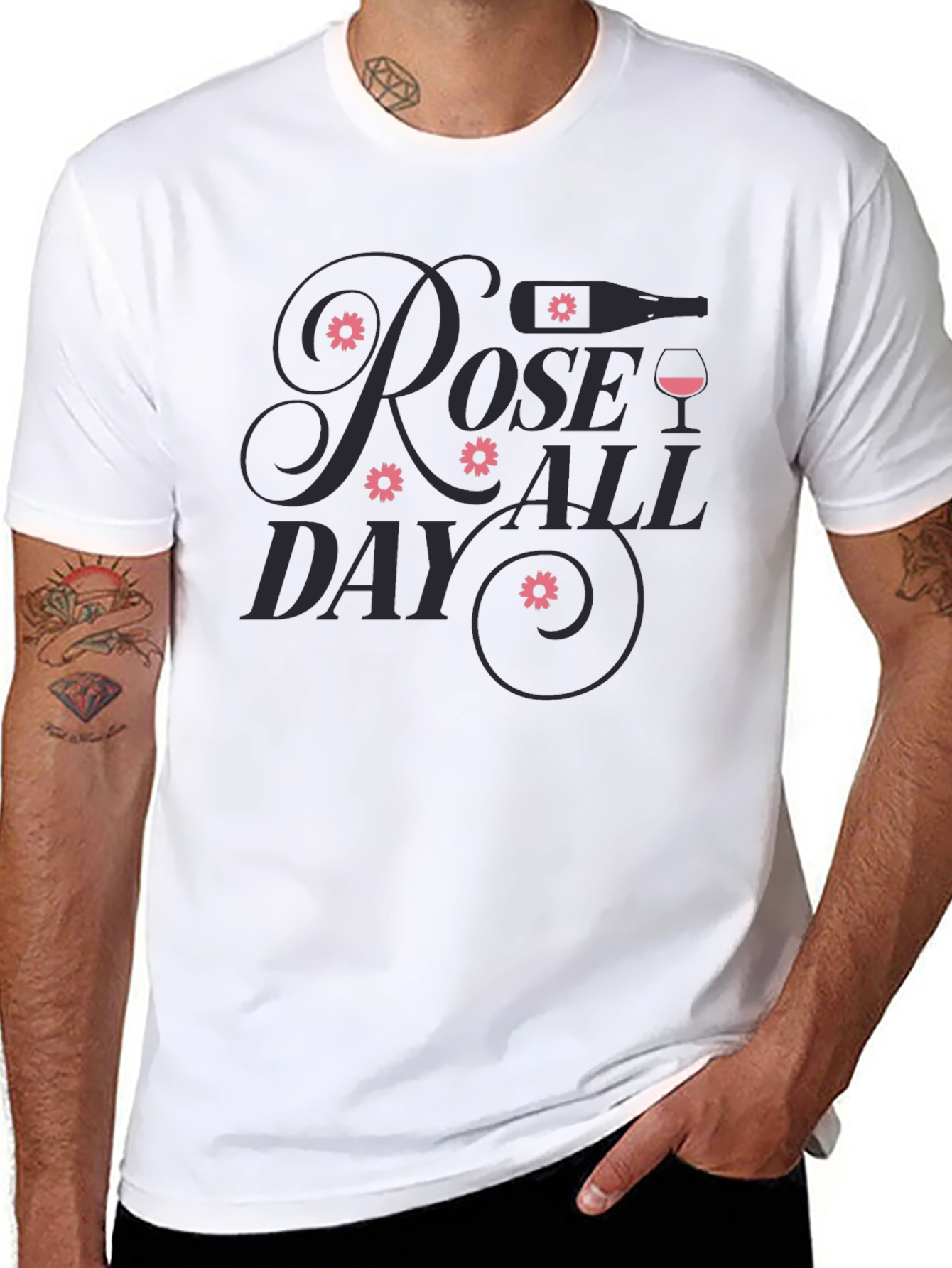 Rose All Day Graphic Tee - Stylish Comfort