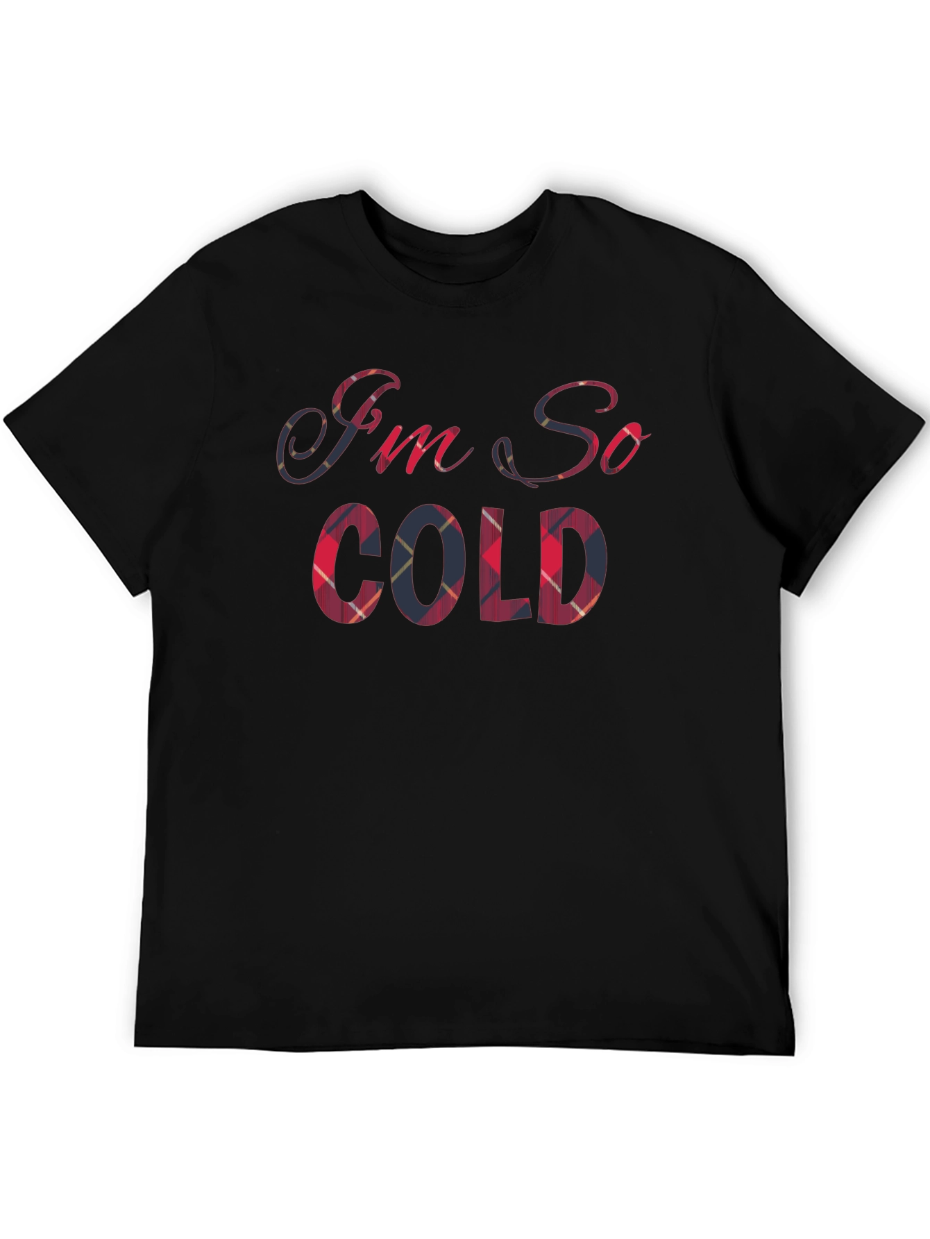 Im So Cold Plaid T-Shirt