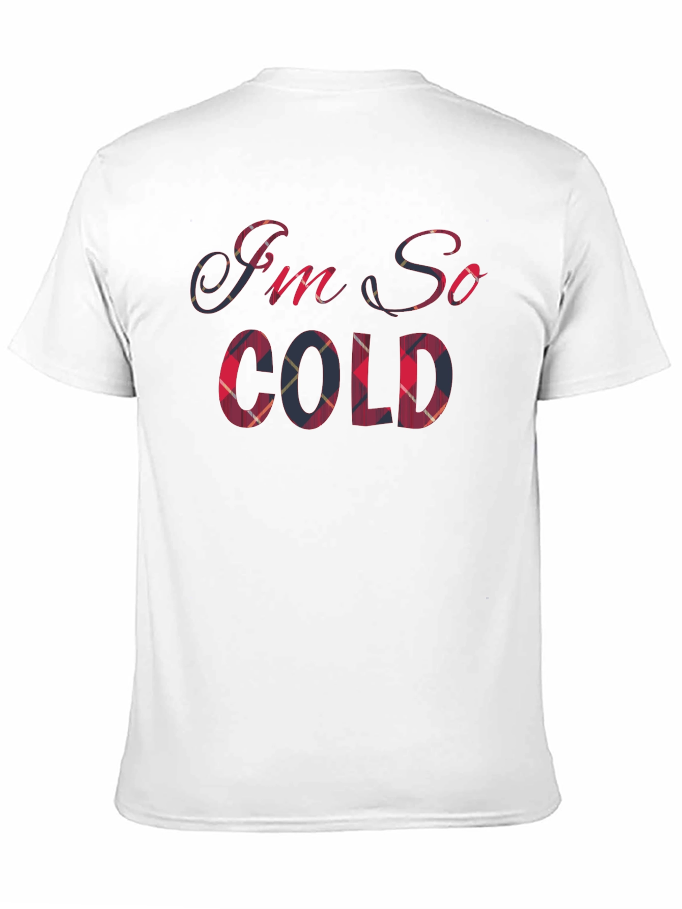 Im So Cold Plaid T-Shirt