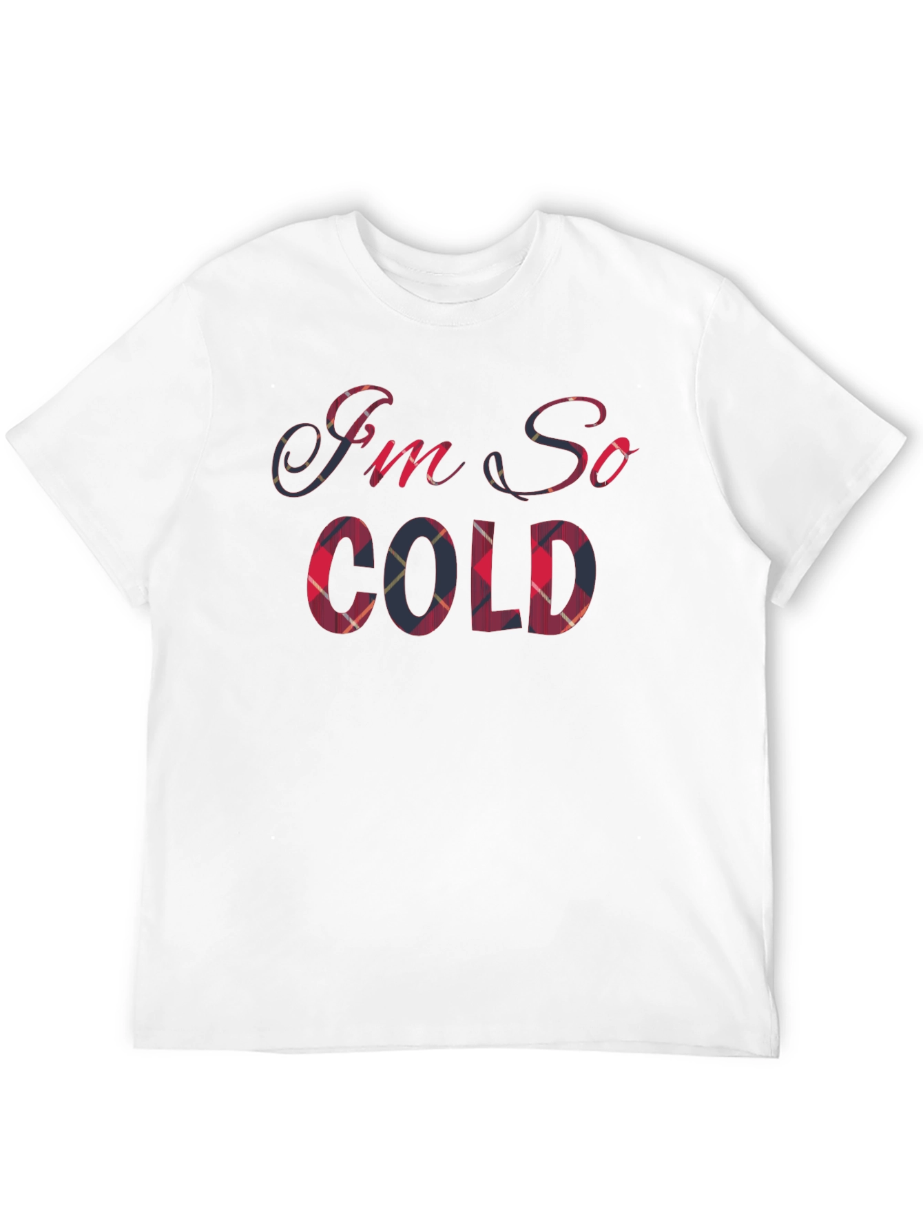 Im So Cold Plaid T-Shirt