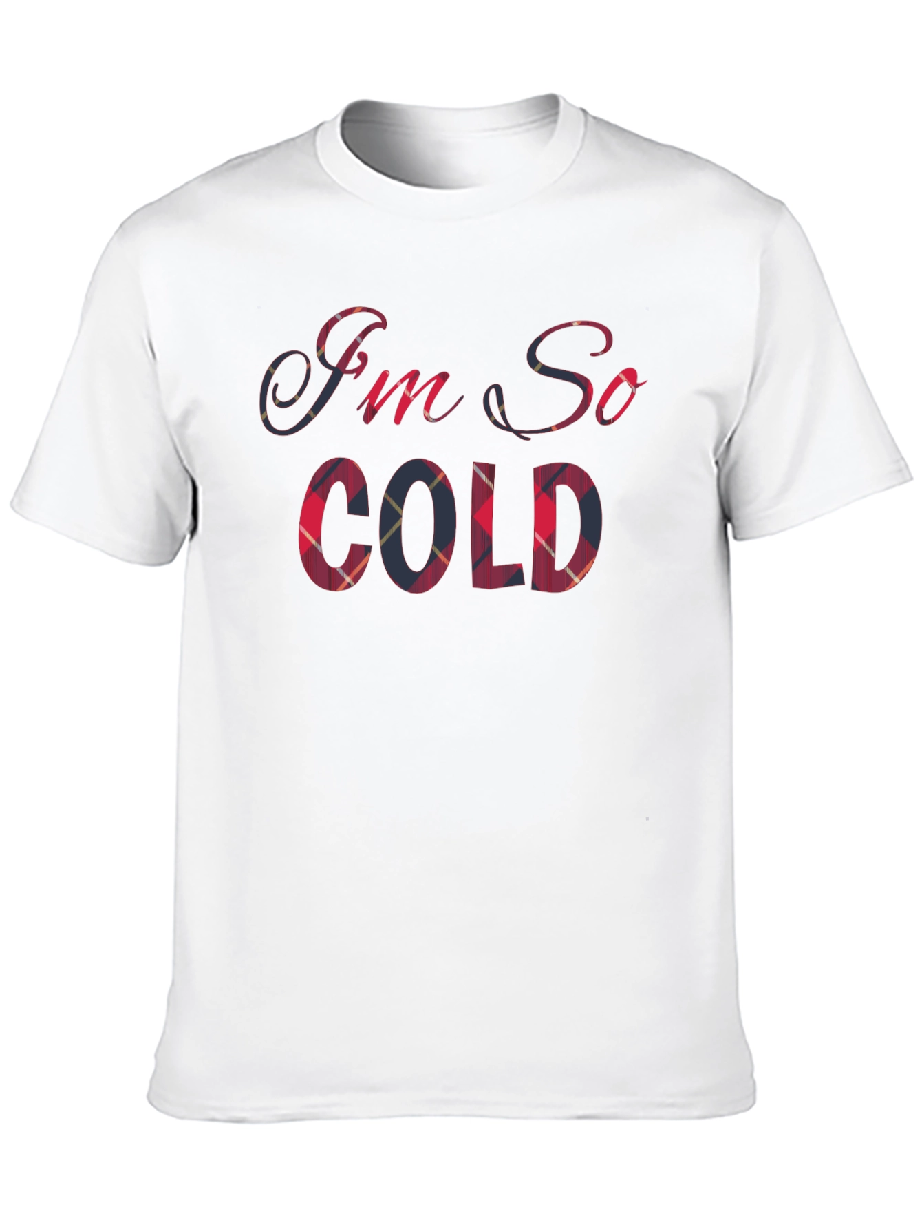 Im So Cold Plaid T-Shirt