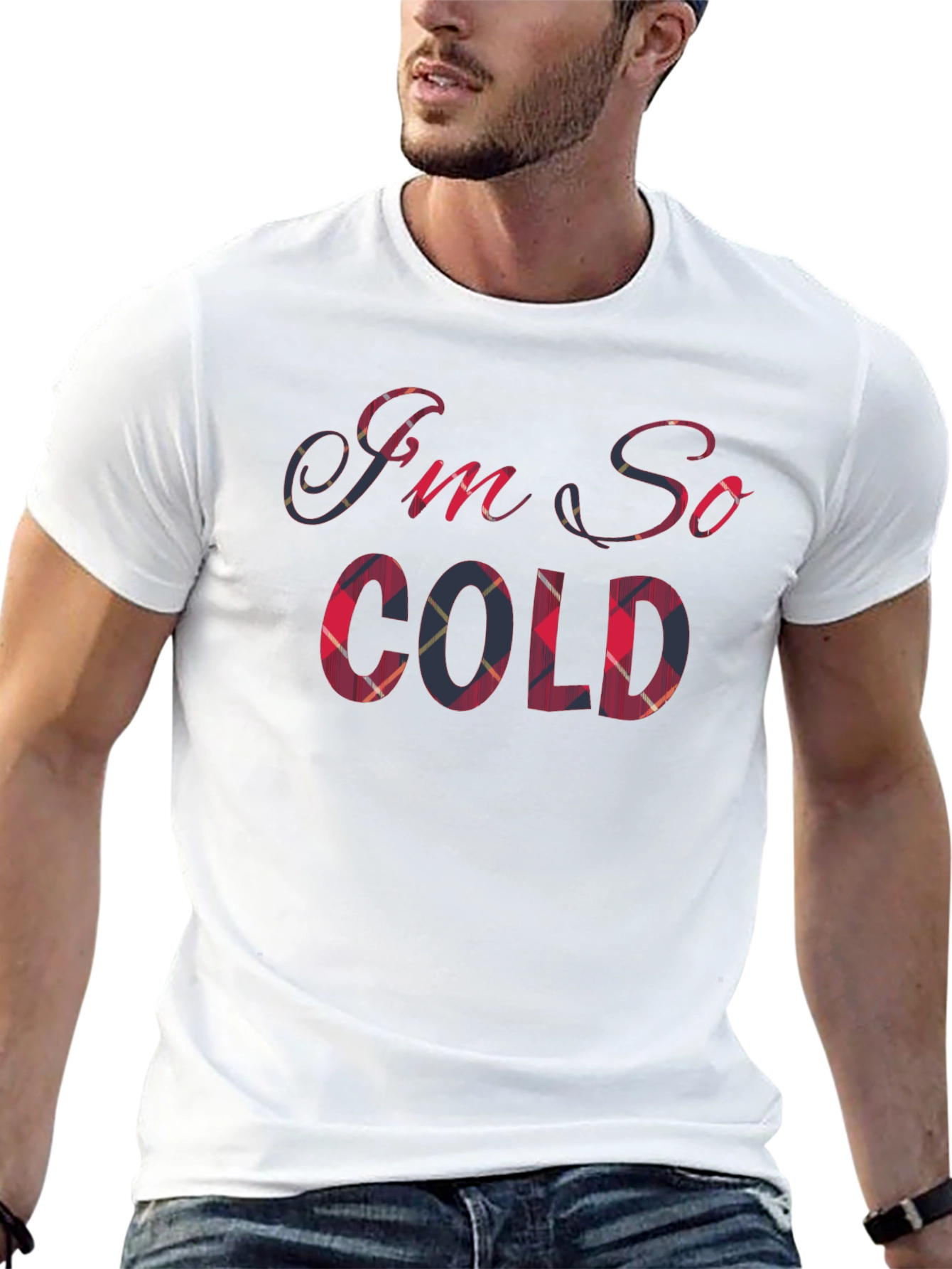 Im So Cold Plaid T-Shirt