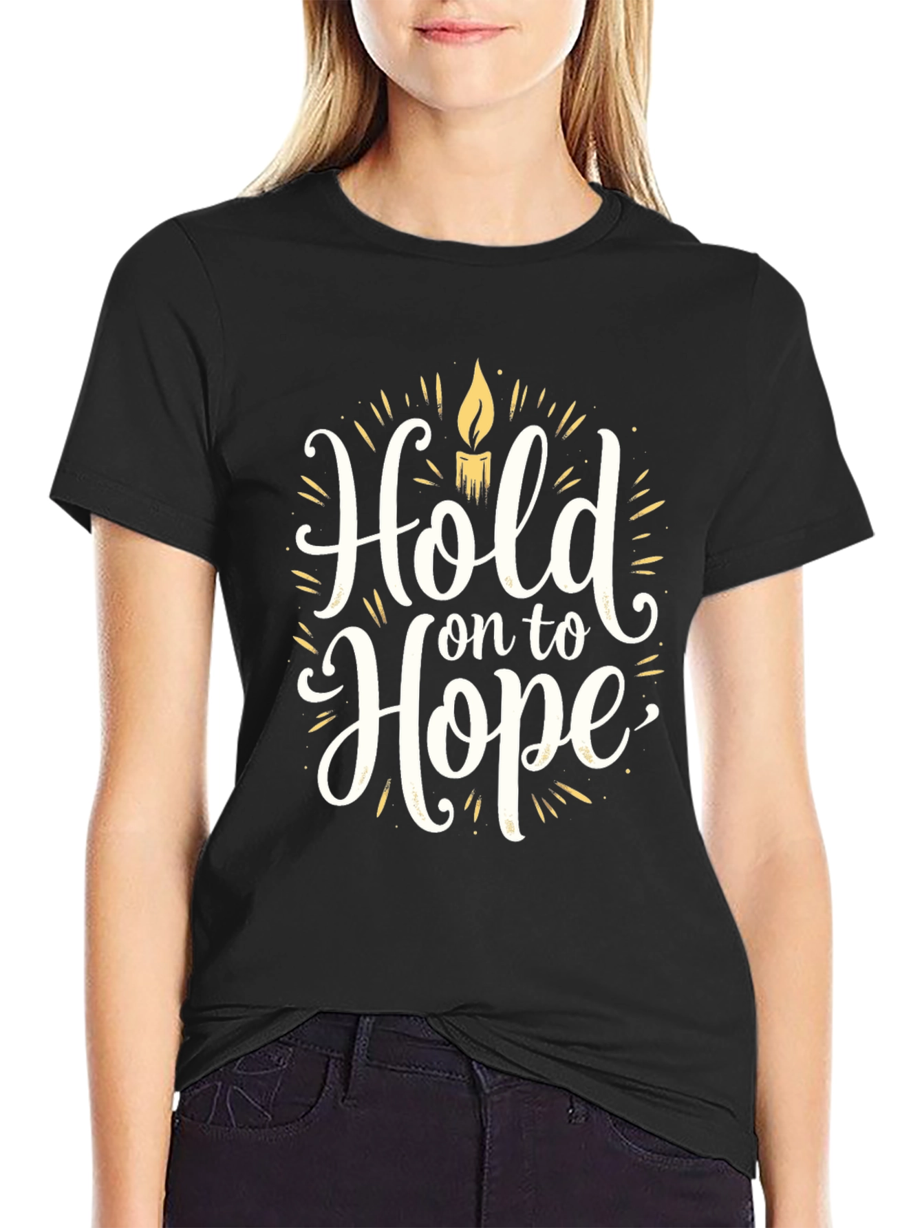 Hold on to Hope T-Shirt - Inspirational Graphic Tee