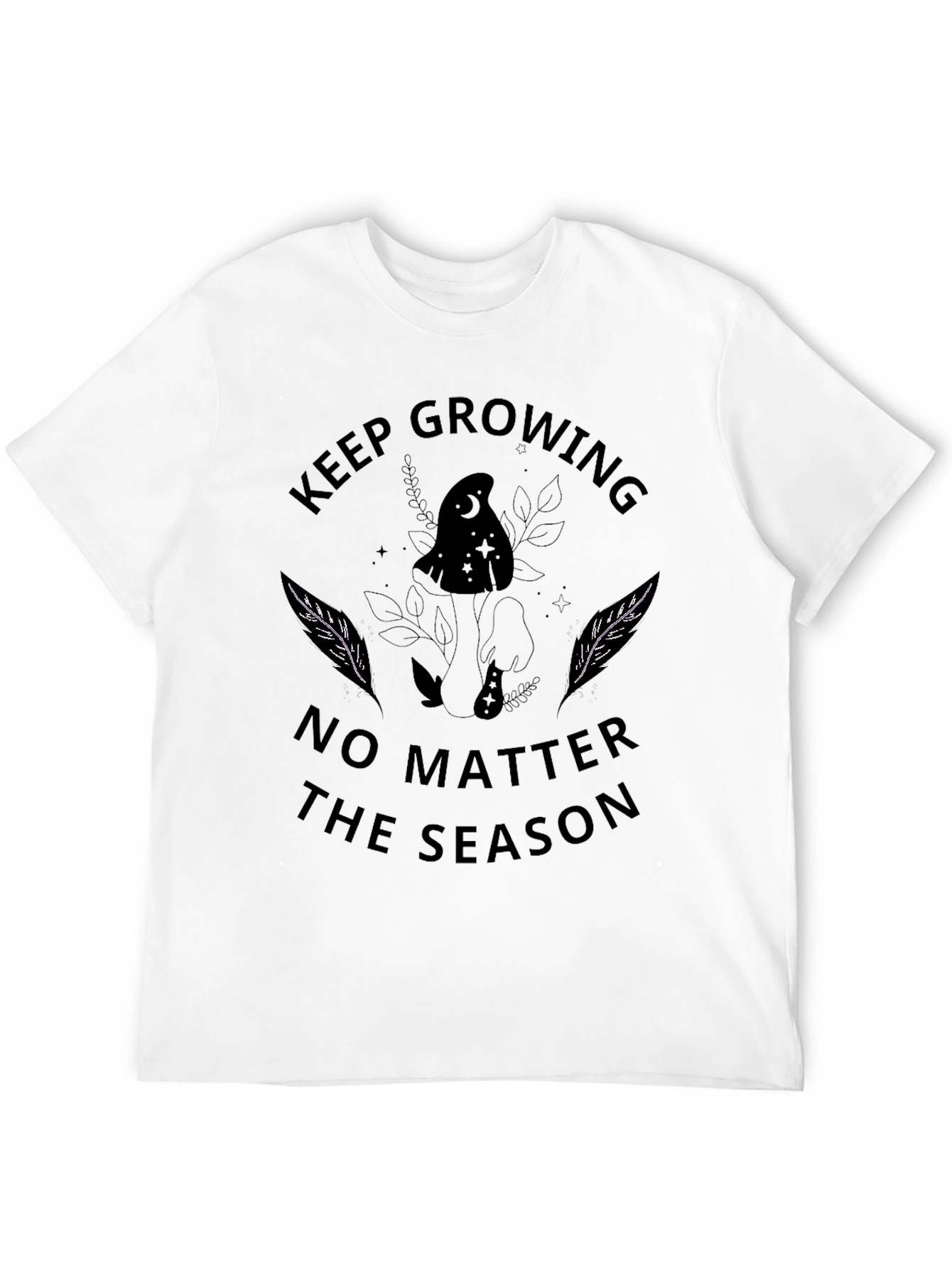 Keep Growing T-Shirt - Unisex Black Tee