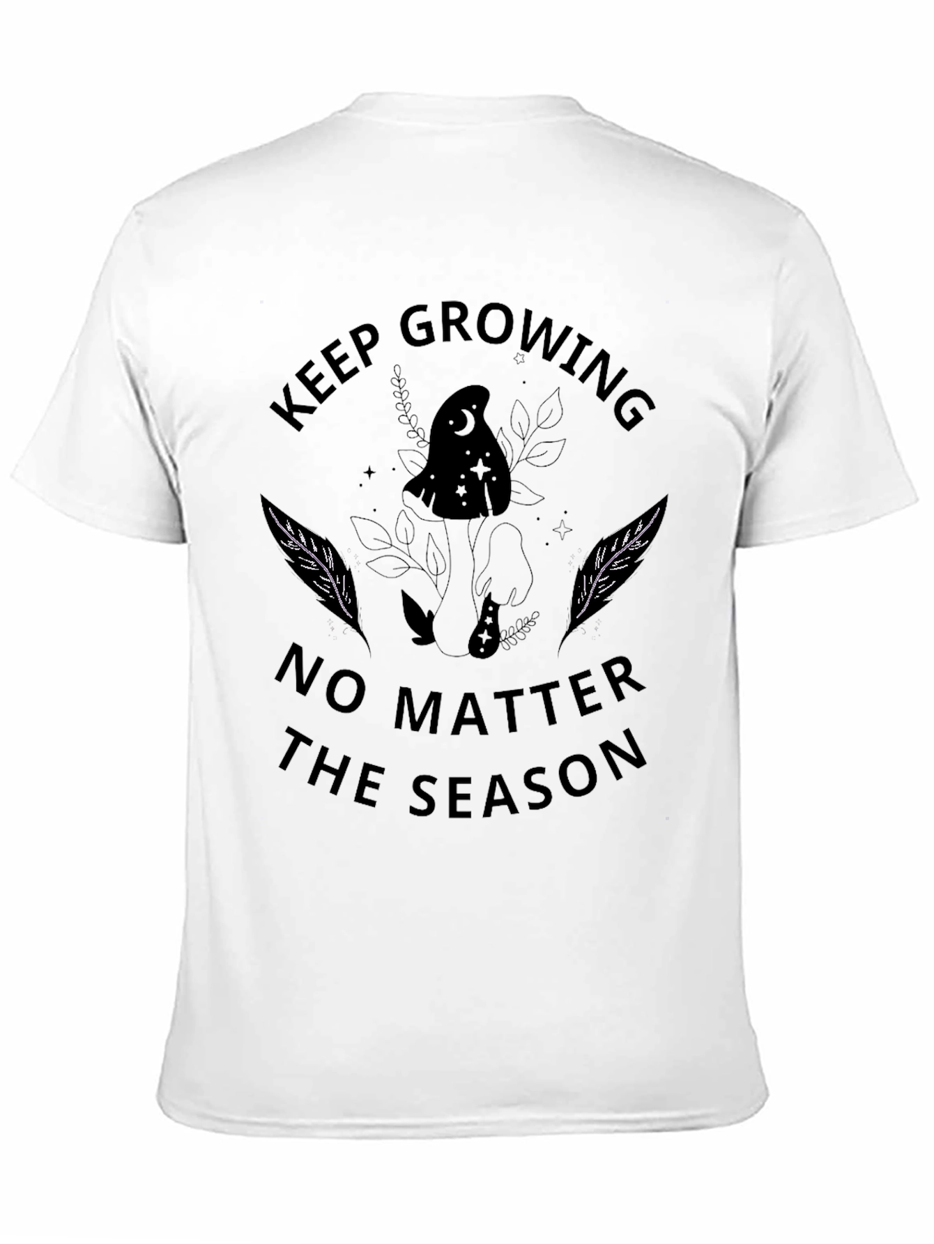 Keep Growing T-Shirt - Unisex Black Tee