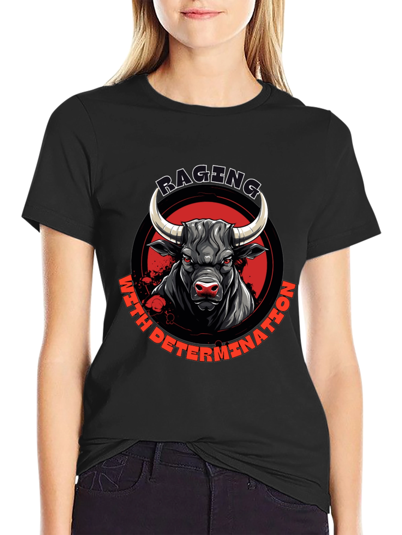 Raging Bull T-Shirt: Determination Graphic Tee