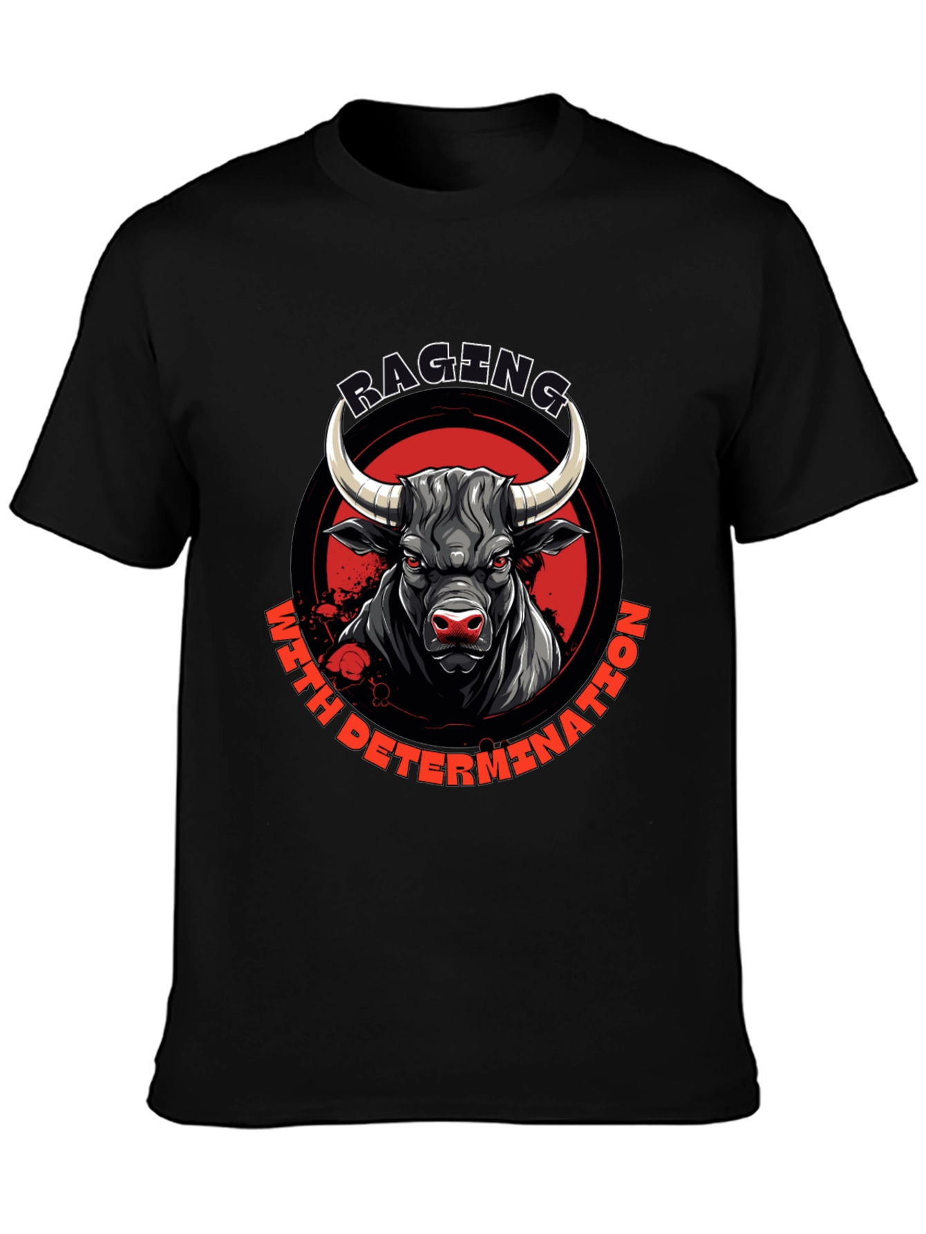 Raging Bull T-Shirt: Determination Graphic Tee