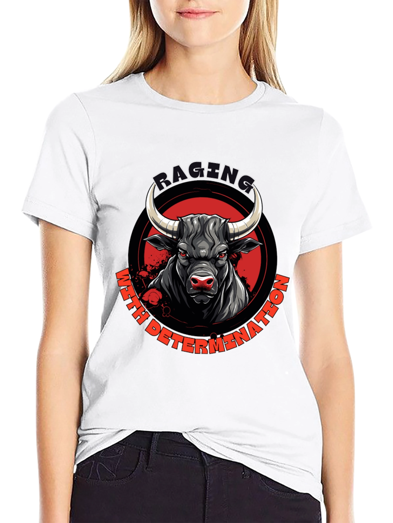 Raging Bull T-Shirt: Determination Graphic Tee