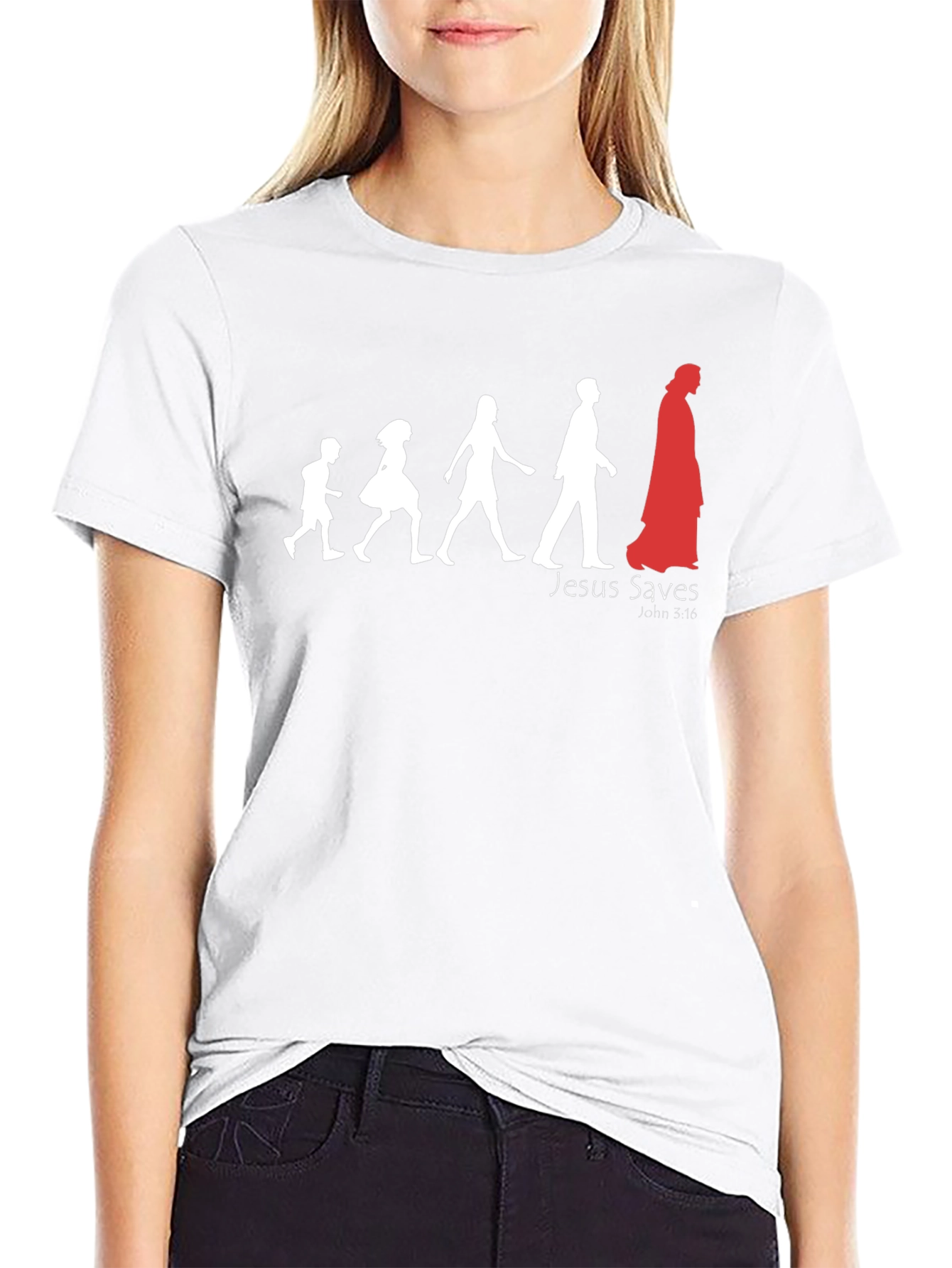 Jesus Saves Black T-Shirt