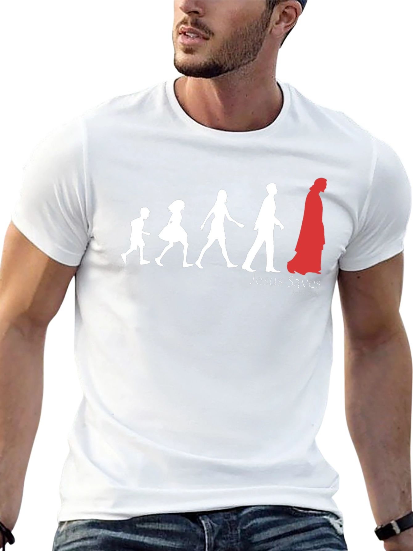 Jesus Saves Black T-Shirt