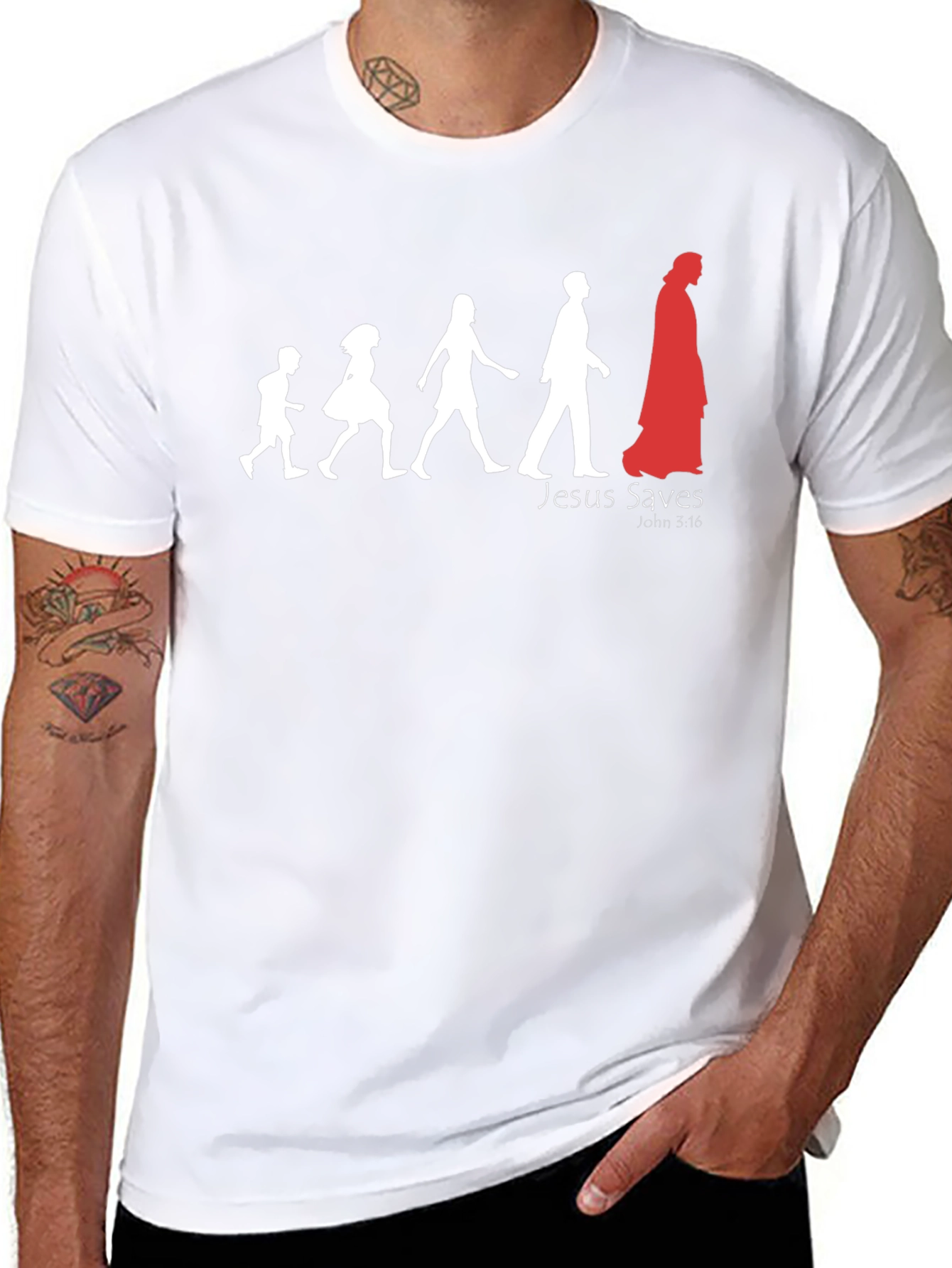 Jesus Saves Black T-Shirt