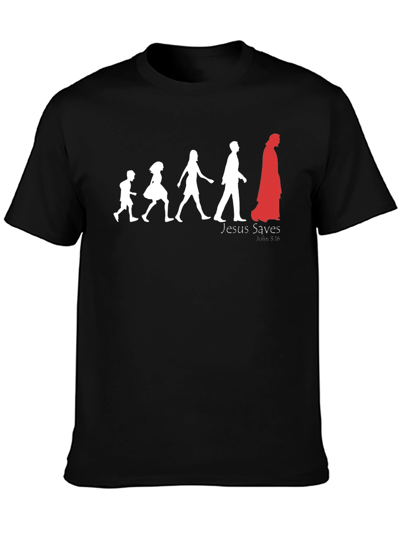 Jesus Saves Black T-Shirt