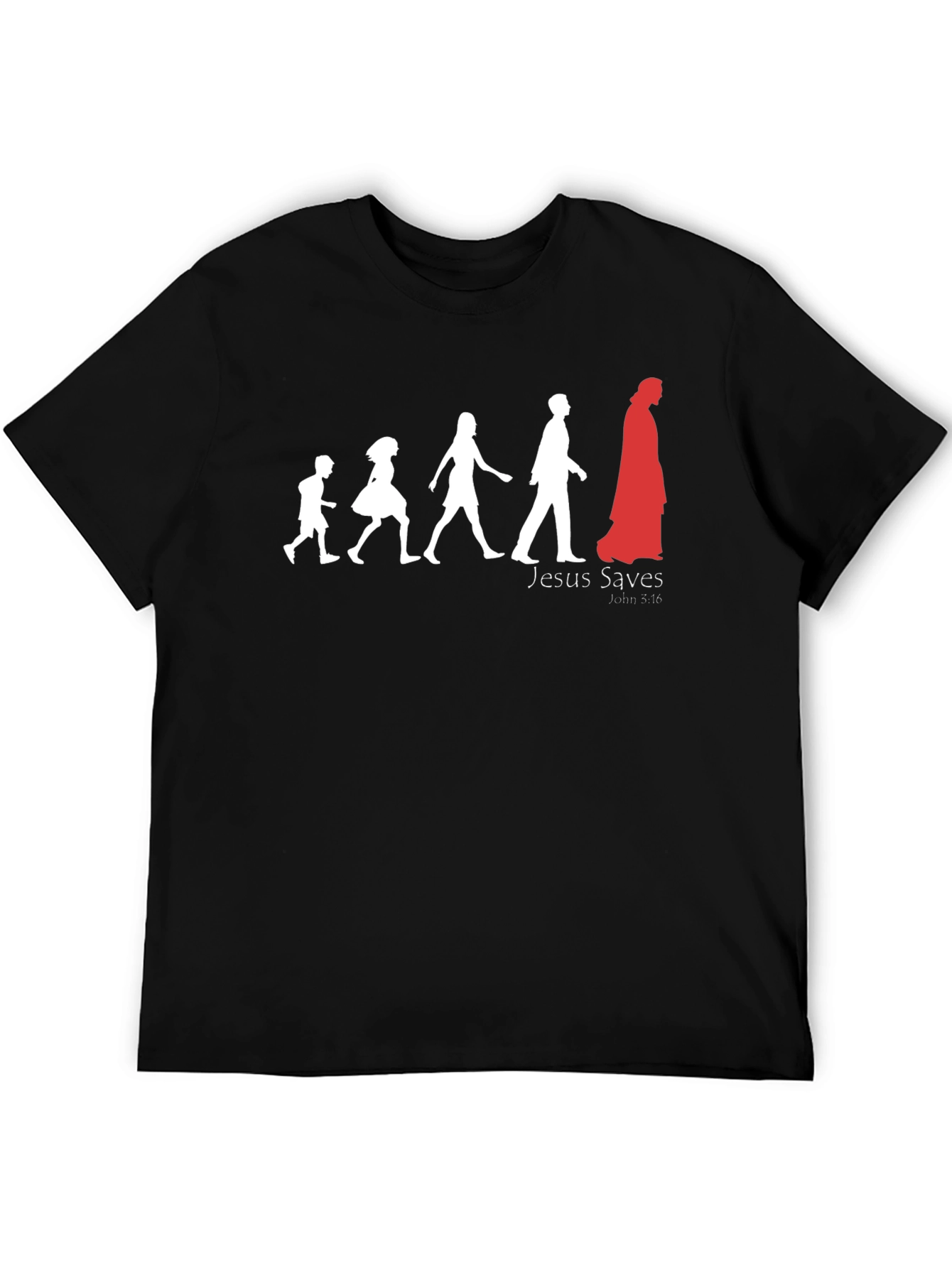 Jesus Saves Black T-Shirt