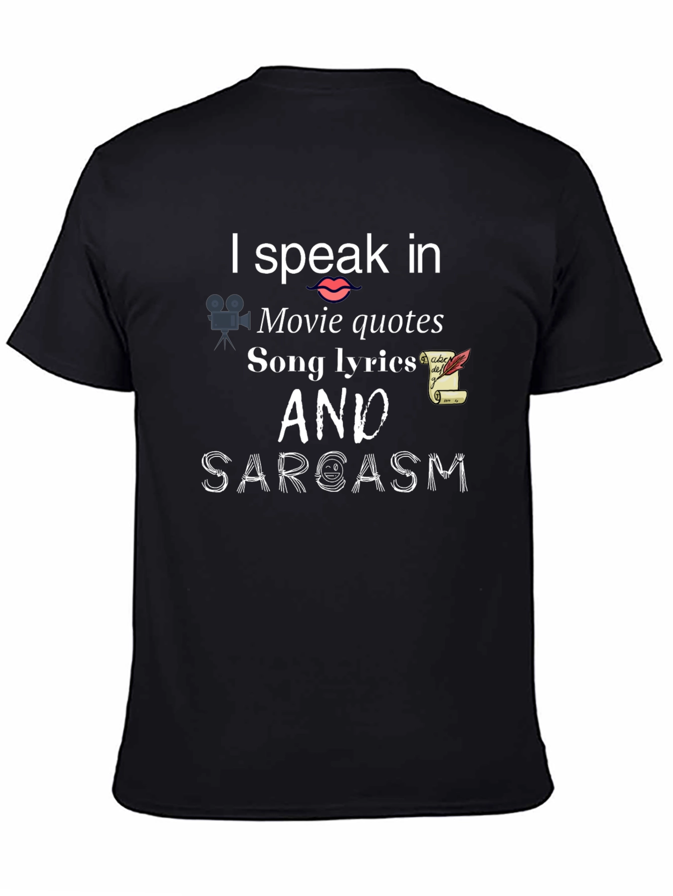 I Speak In Movie Quotes Funny Graphic T-Shirt