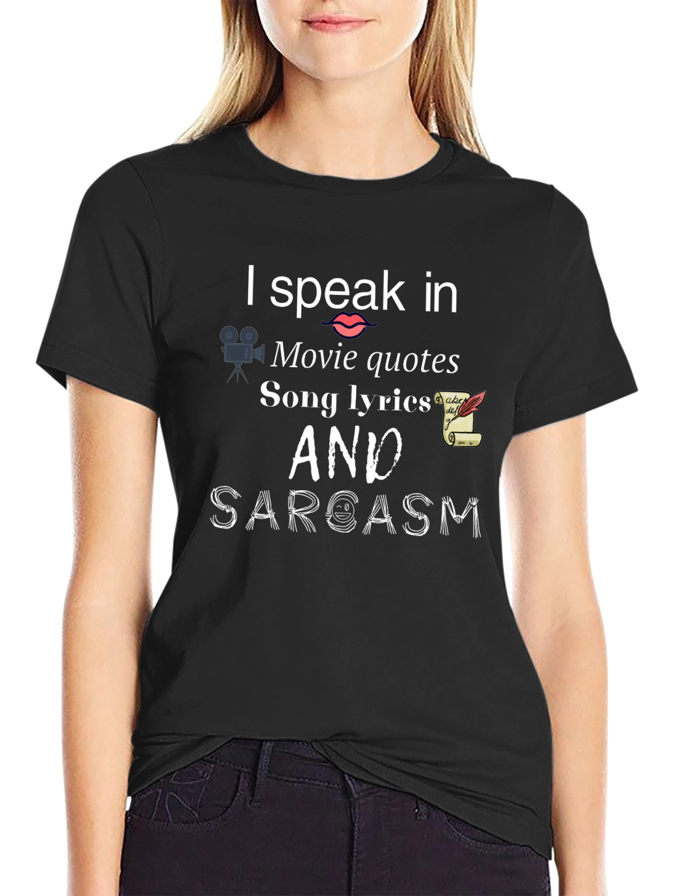 I Speak In Movie Quotes Funny Graphic T-Shirt