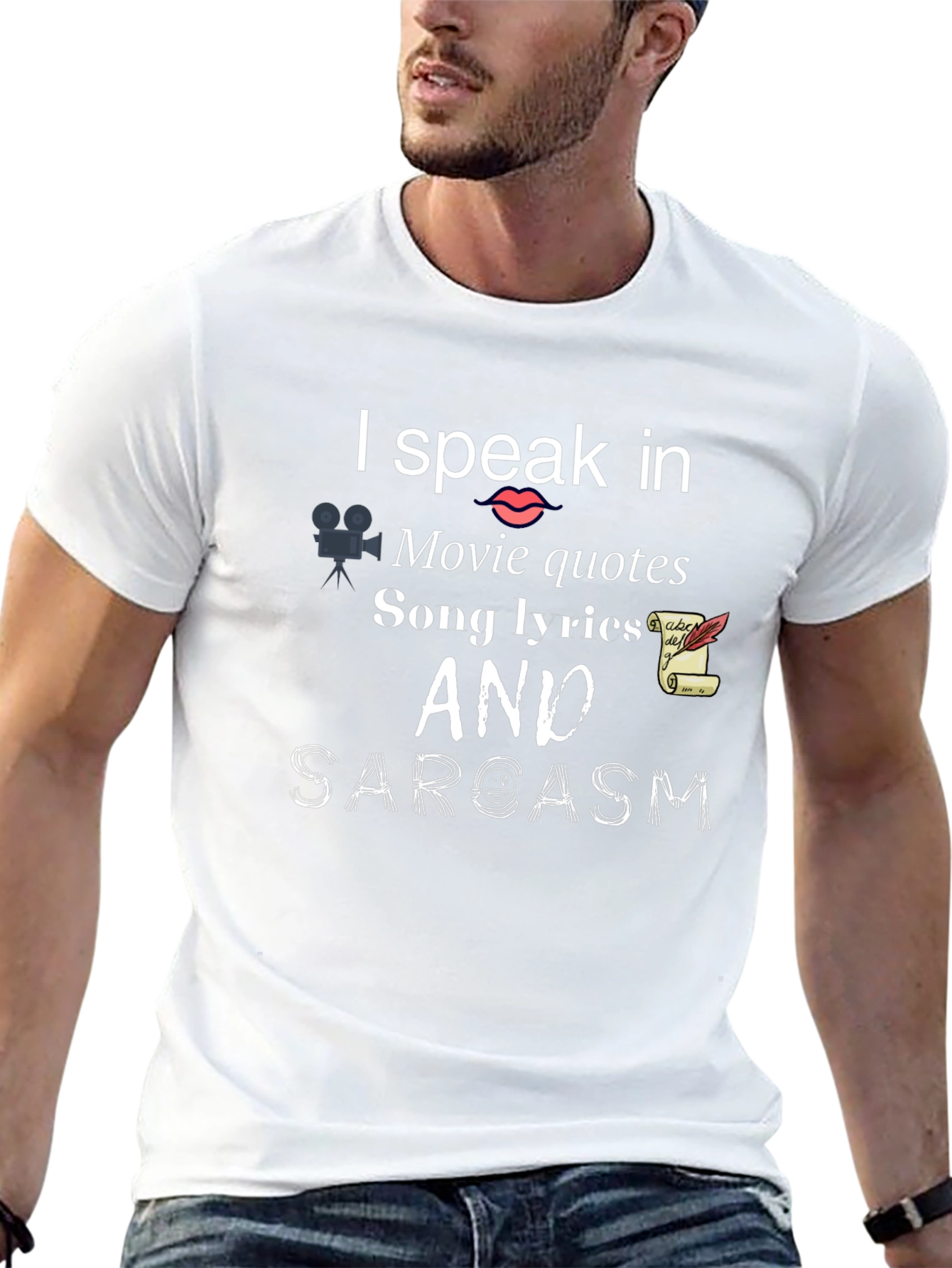 I Speak In Movie Quotes Funny Graphic T-Shirt