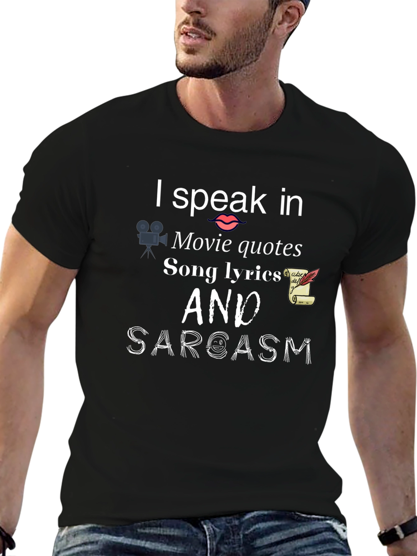 I Speak In Movie Quotes Funny Graphic T-Shirt