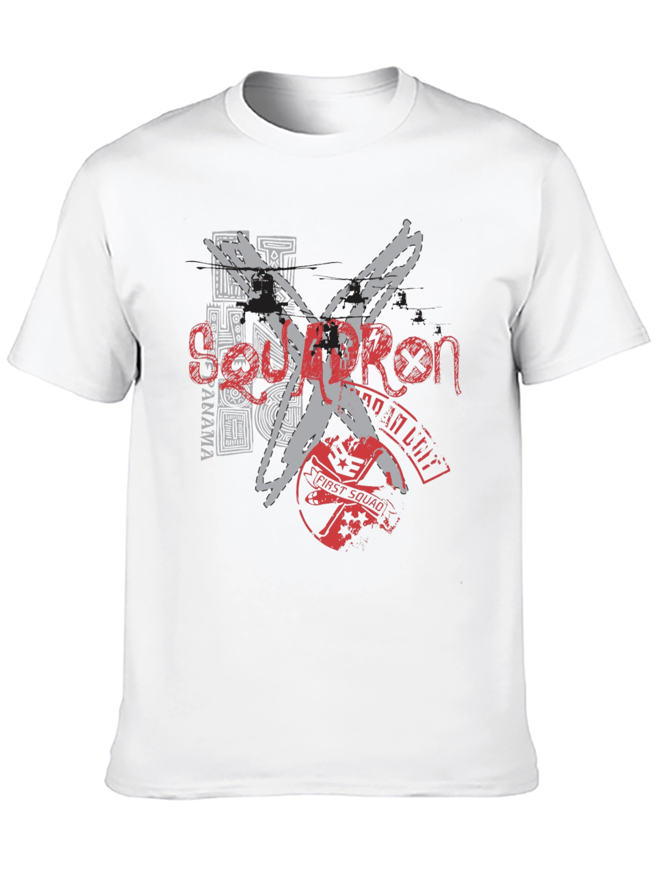Edgy Graphic Tee: Black T-Shirt with Bold Design