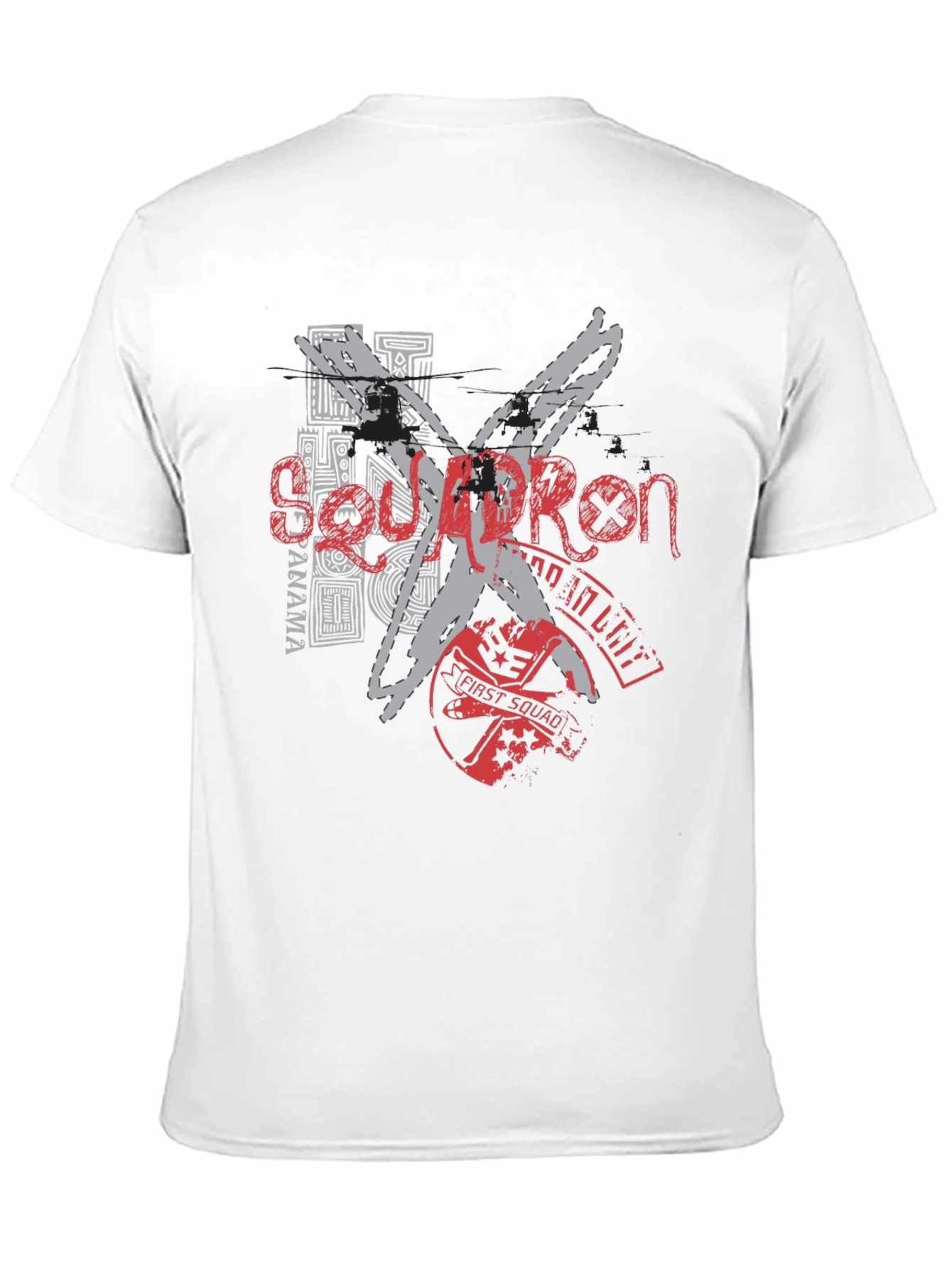 Edgy Graphic Tee: Black T-Shirt with Bold Design