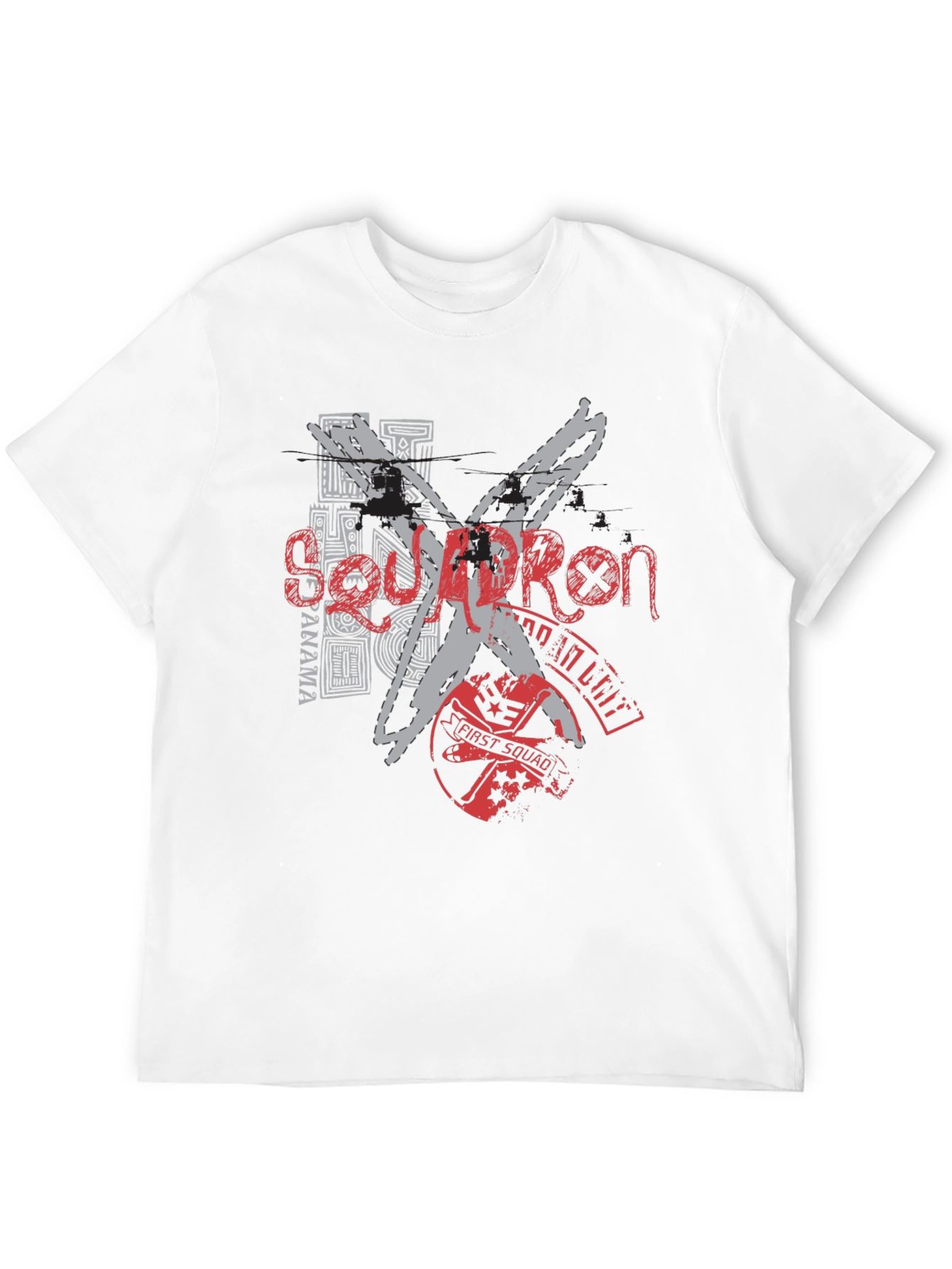 Edgy Graphic Tee: Black T-Shirt with Bold Design