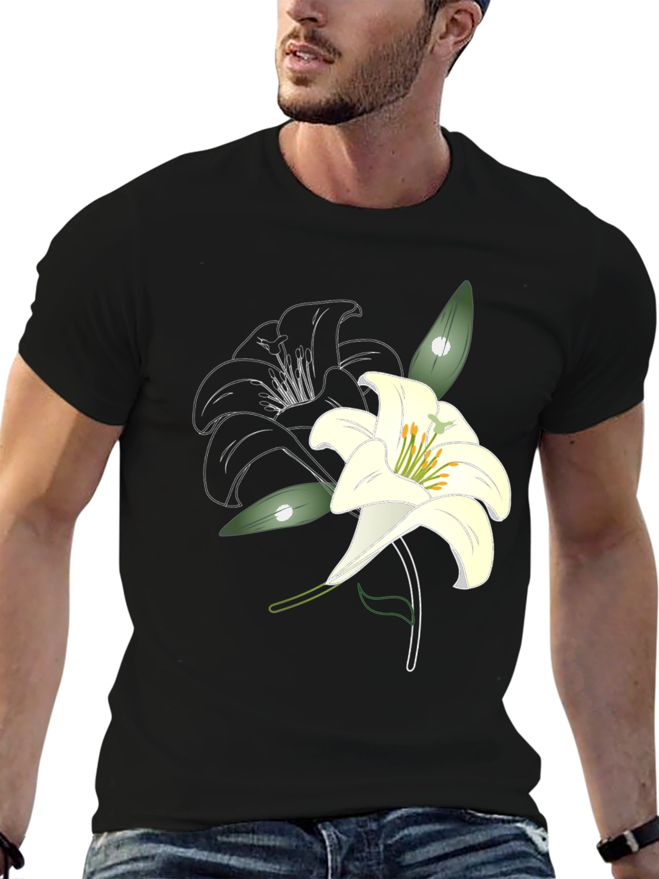 Lily Graphic Print T-Shirt - Casual Style