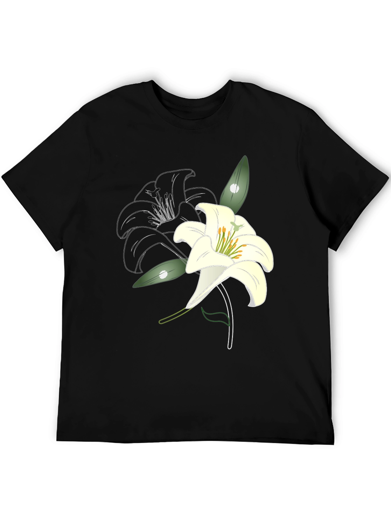 Lily Graphic Print T-Shirt - Casual Style
