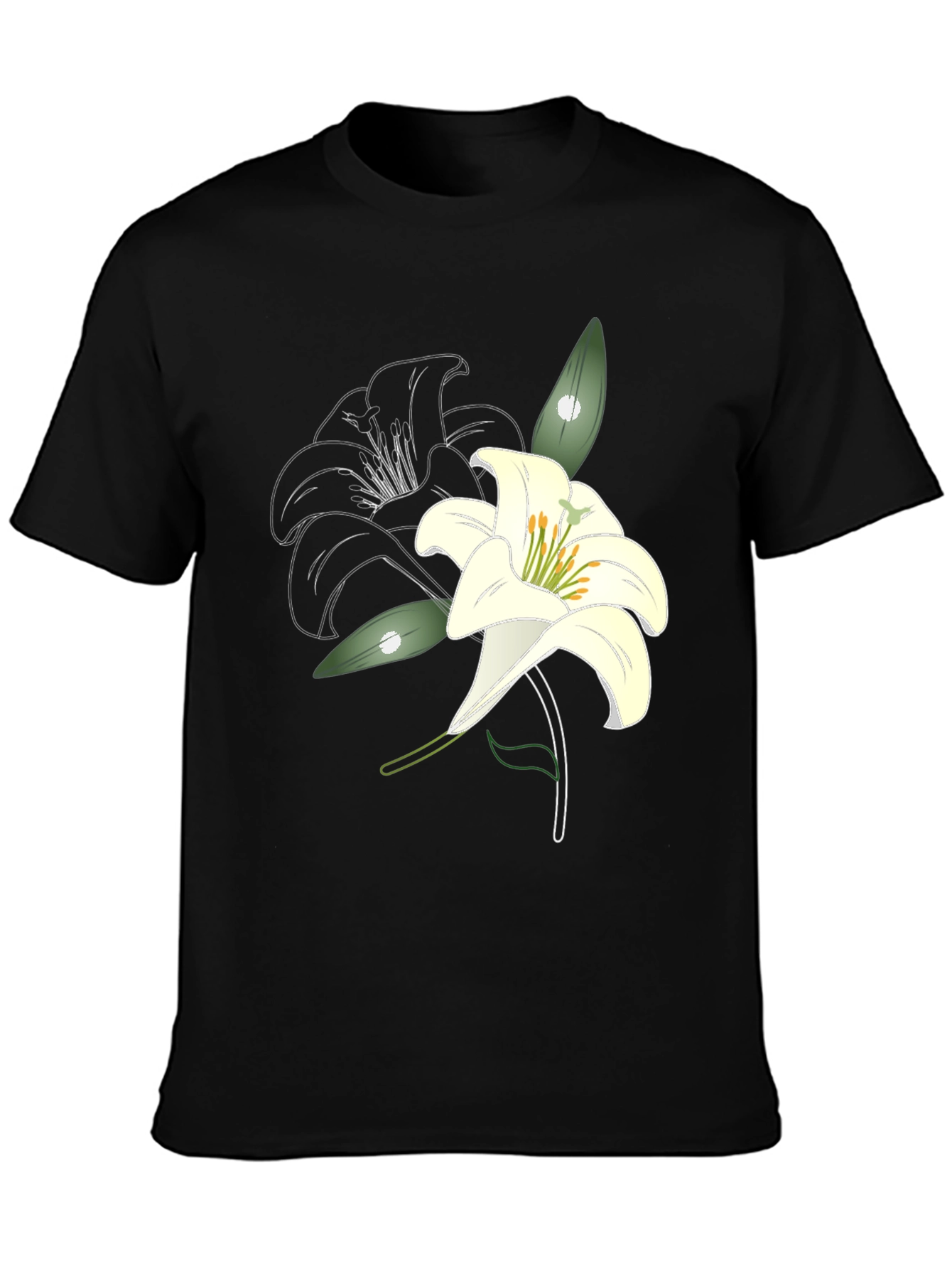 Lily Graphic Print T-Shirt - Casual Style