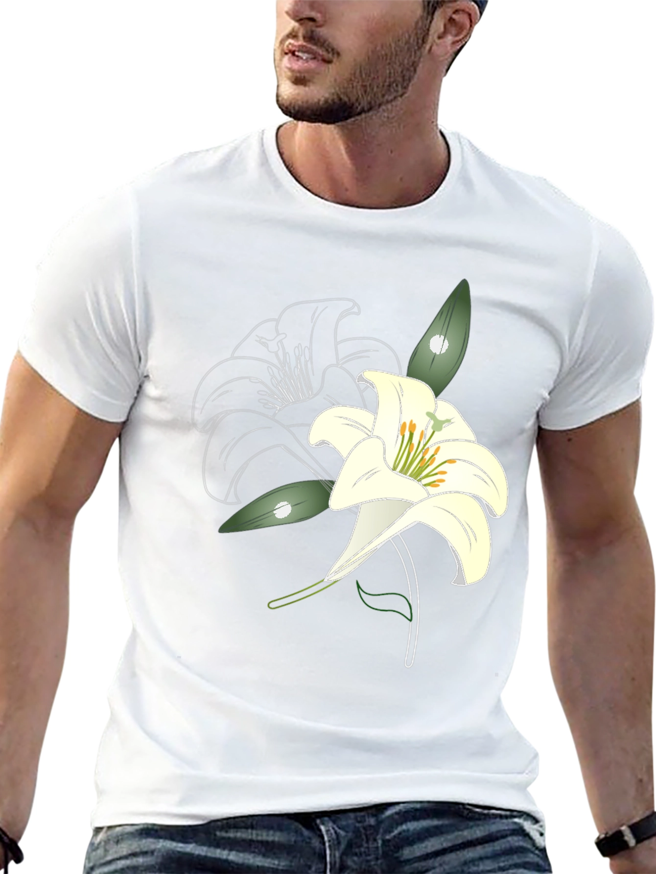 Lily Graphic Print T-Shirt - Casual Style