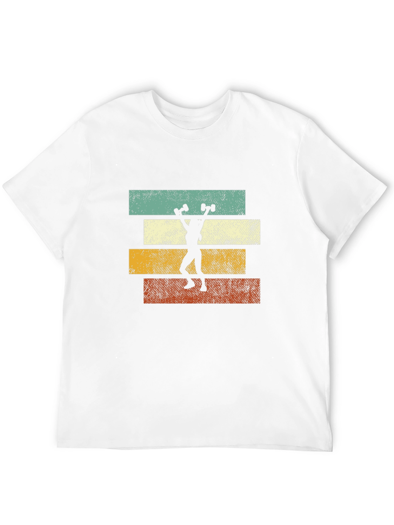 Retro Fitness T-Shirt - Weightlifting Design