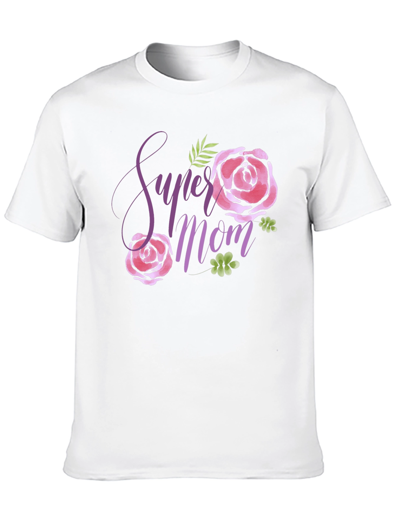 Super Mom Floral Graphic T-Shirt