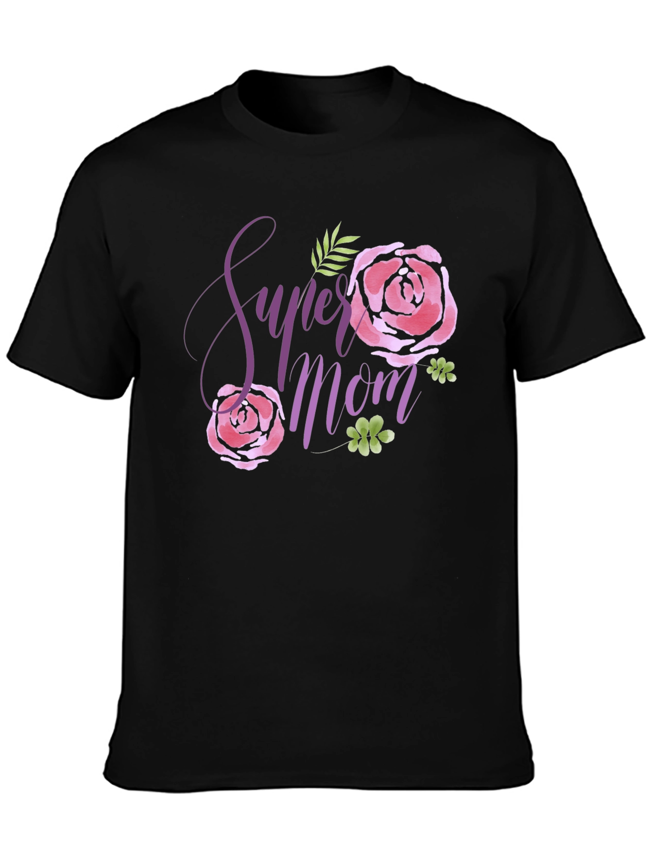 Super Mom Floral Graphic T-Shirt