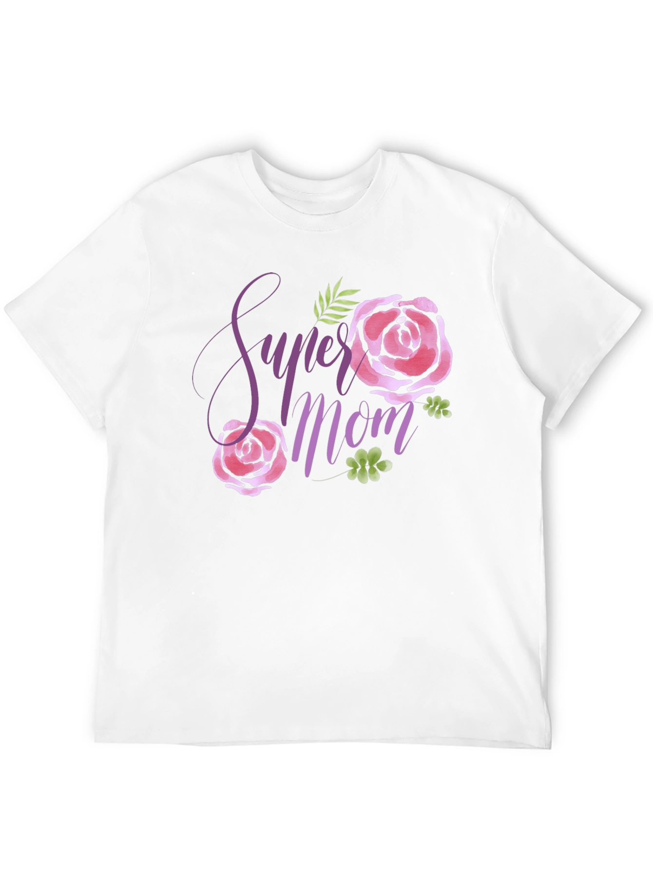 Super Mom Floral Graphic T-Shirt
