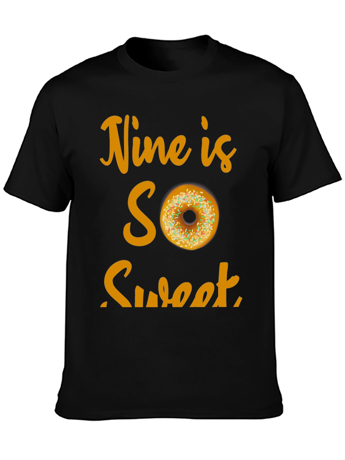 Nine is SO Sweet Birthday Donut T-Shirt