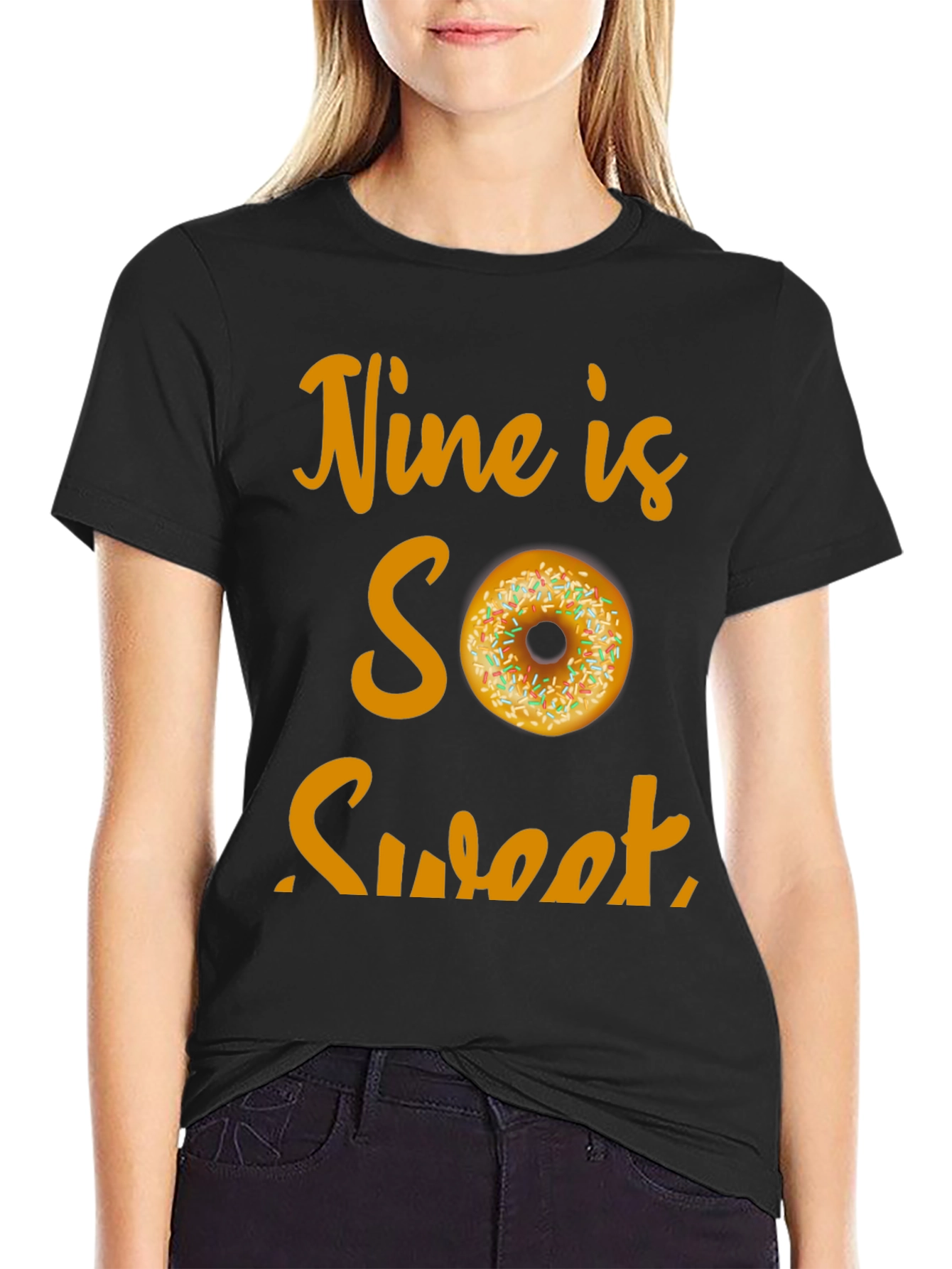 Nine is SO Sweet Birthday Donut T-Shirt