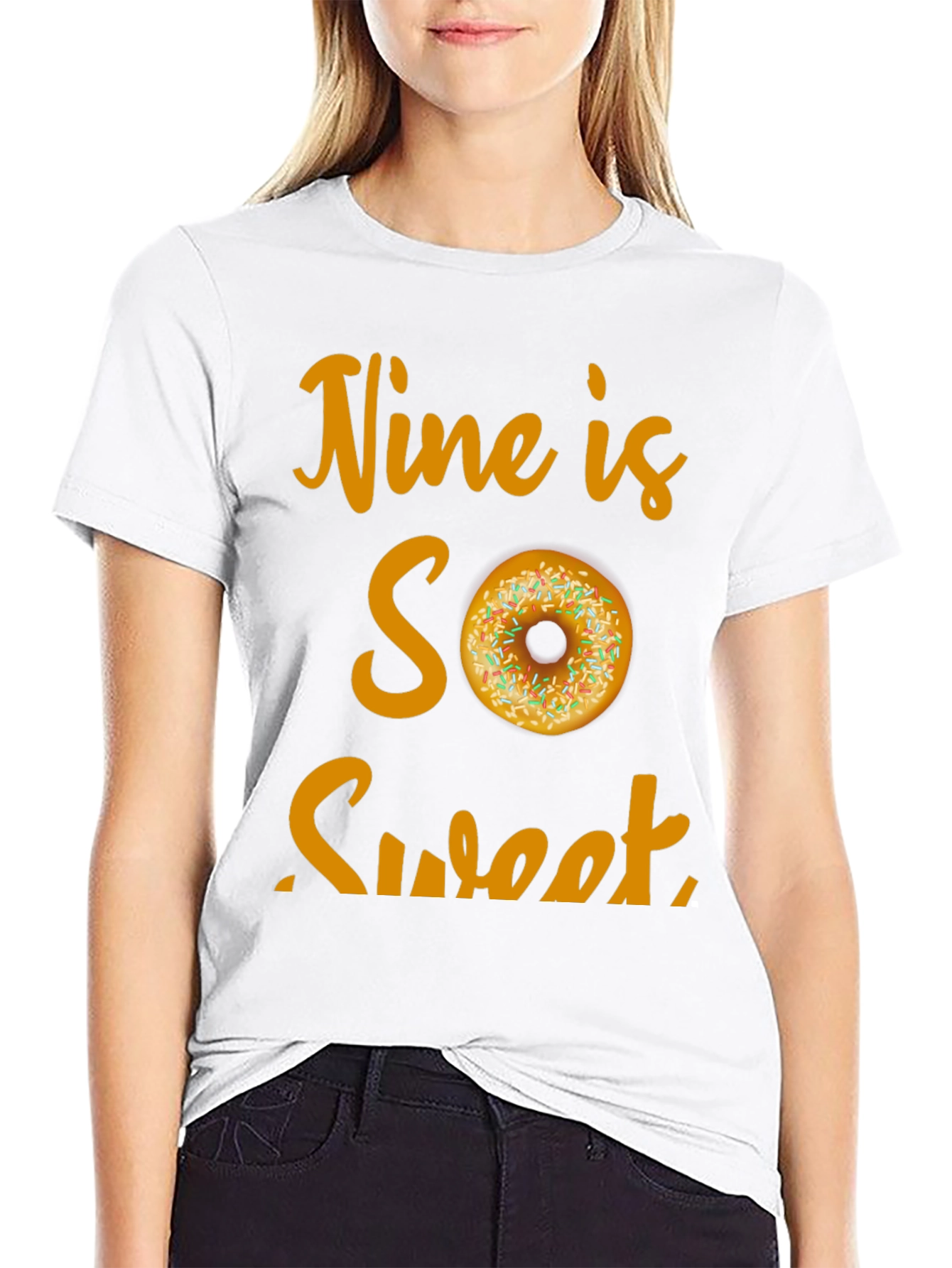 Nine is SO Sweet Birthday Donut T-Shirt