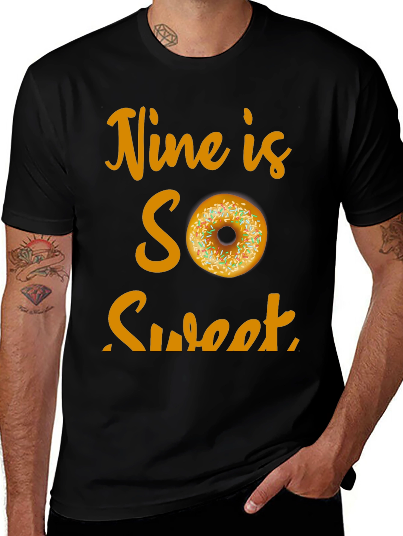 Nine is SO Sweet Birthday Donut T-Shirt