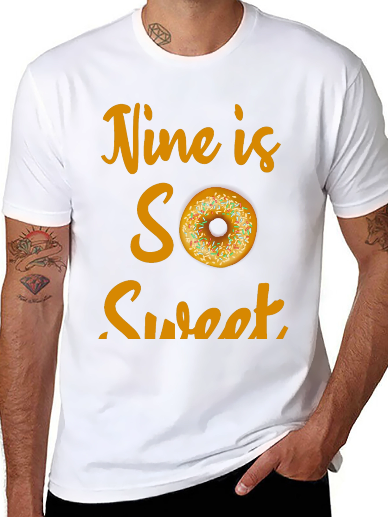 Nine is SO Sweet Birthday Donut T-Shirt