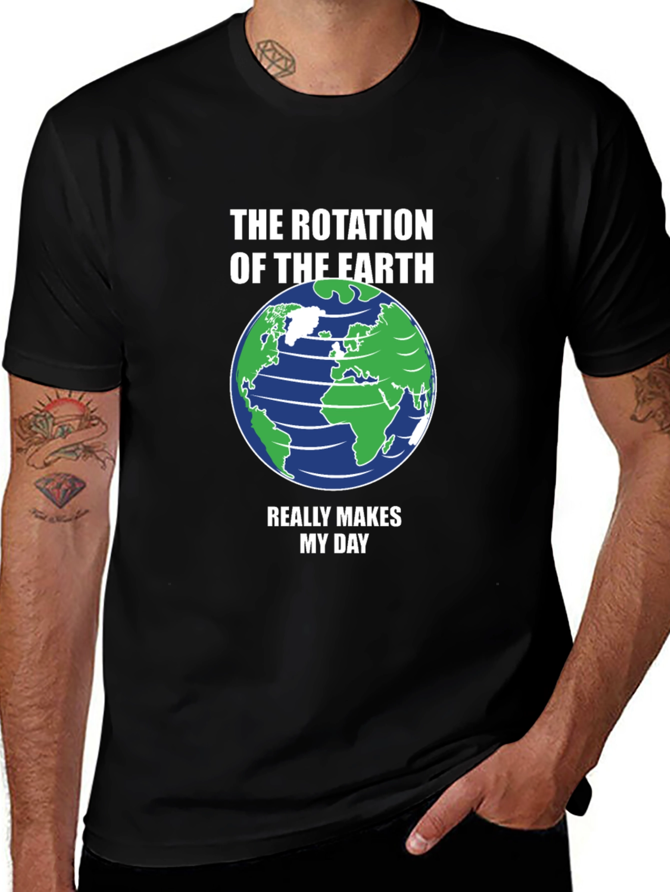 Earth Rotation T-Shirt - Makes My Day