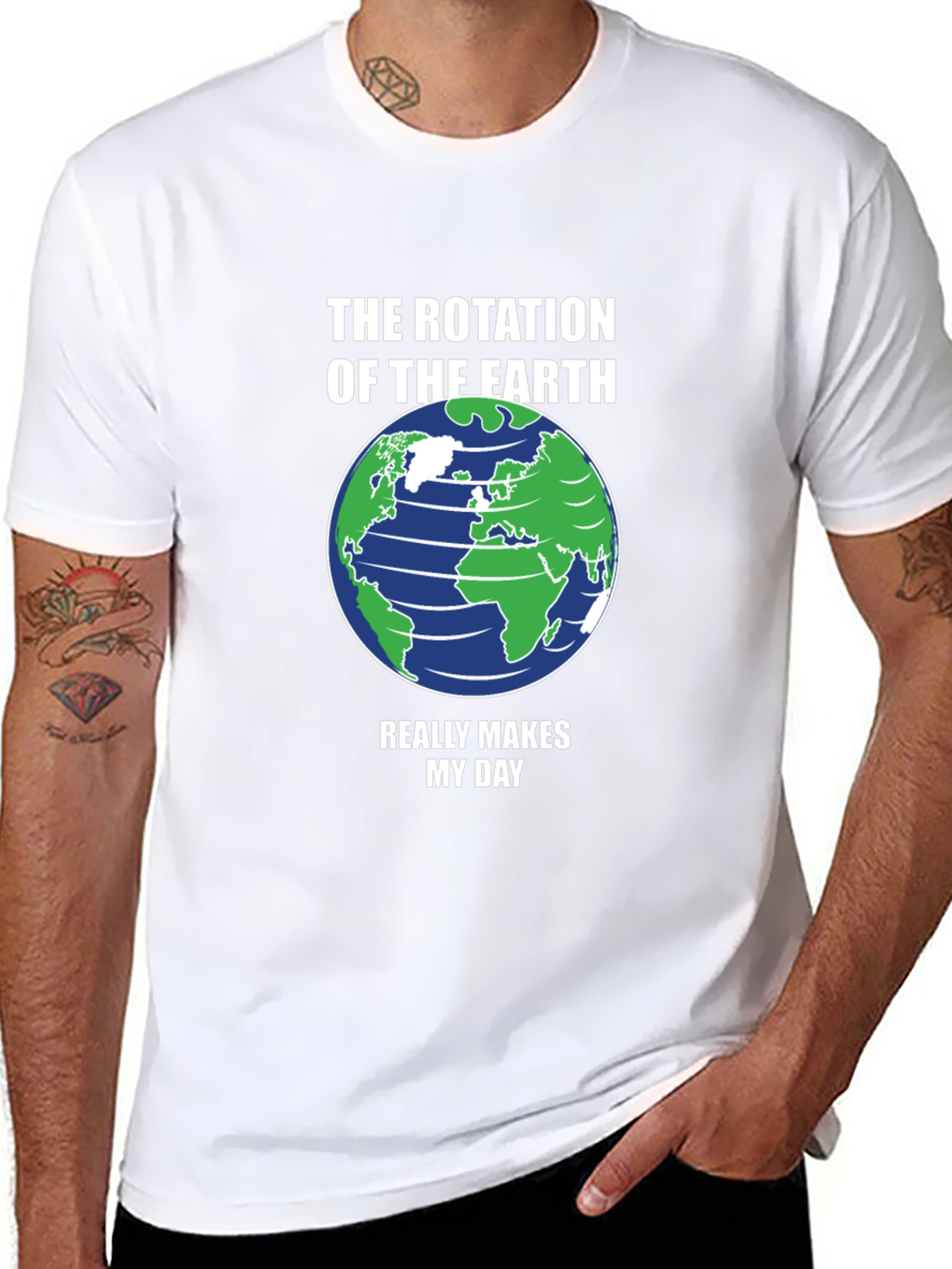 Earth Rotation T-Shirt - Makes My Day