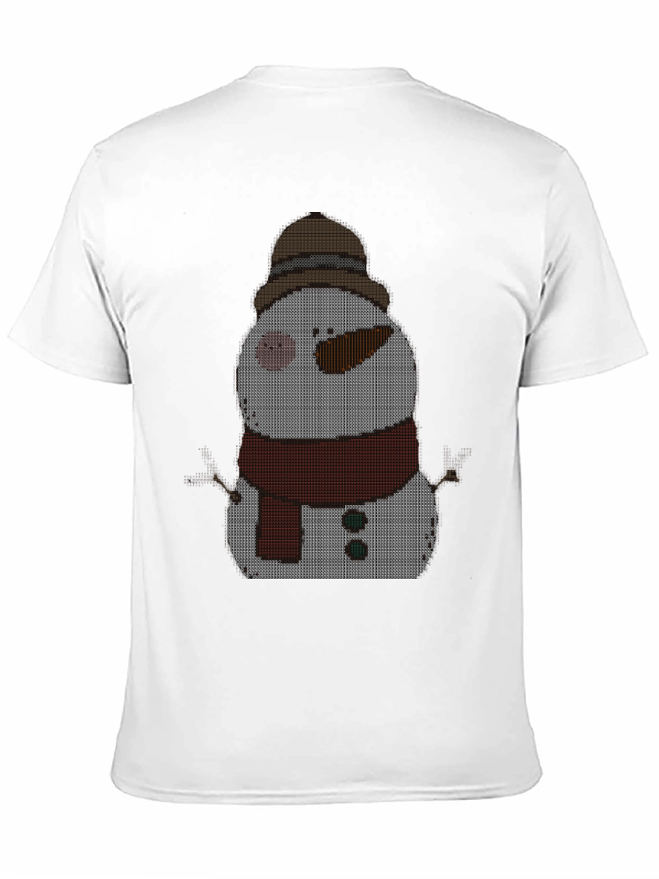 Snowman Knit Pattern T-Shirt