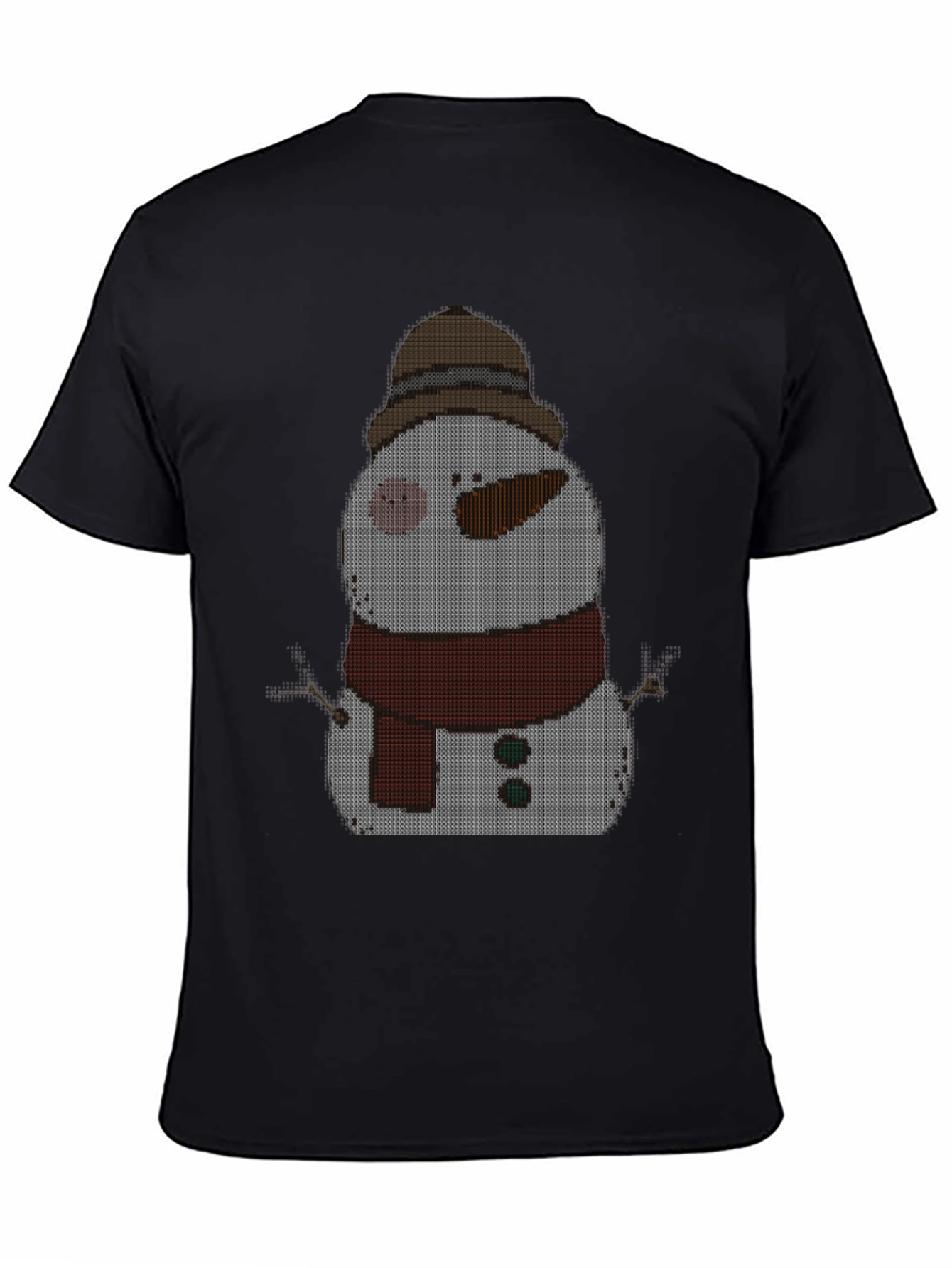 Snowman Knit Pattern T-Shirt