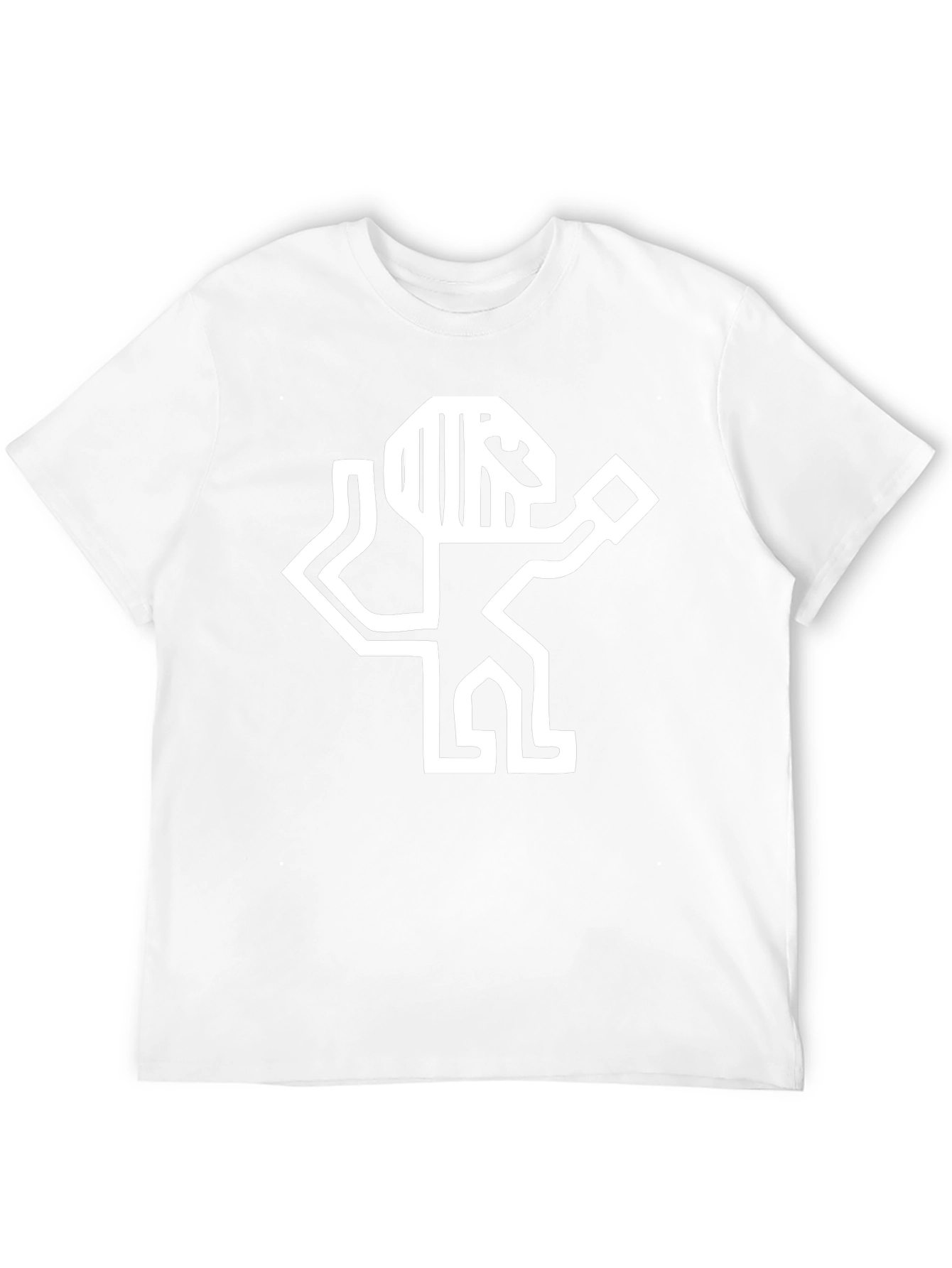 Abstract Graphic Tee - Stylish Black Cotton Shirt